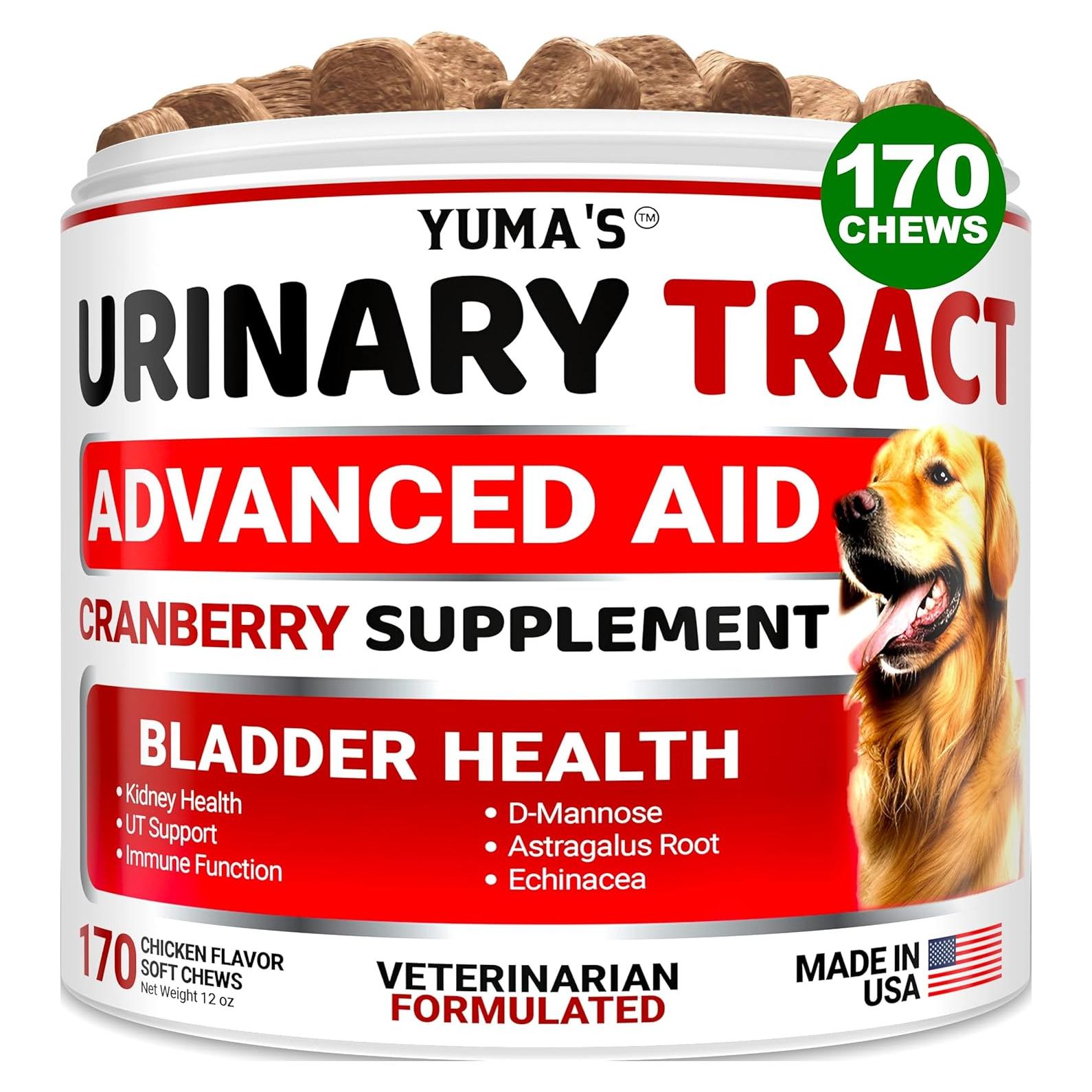 Suplemento Urinario para Perros YUMA'S 170 Golosinas