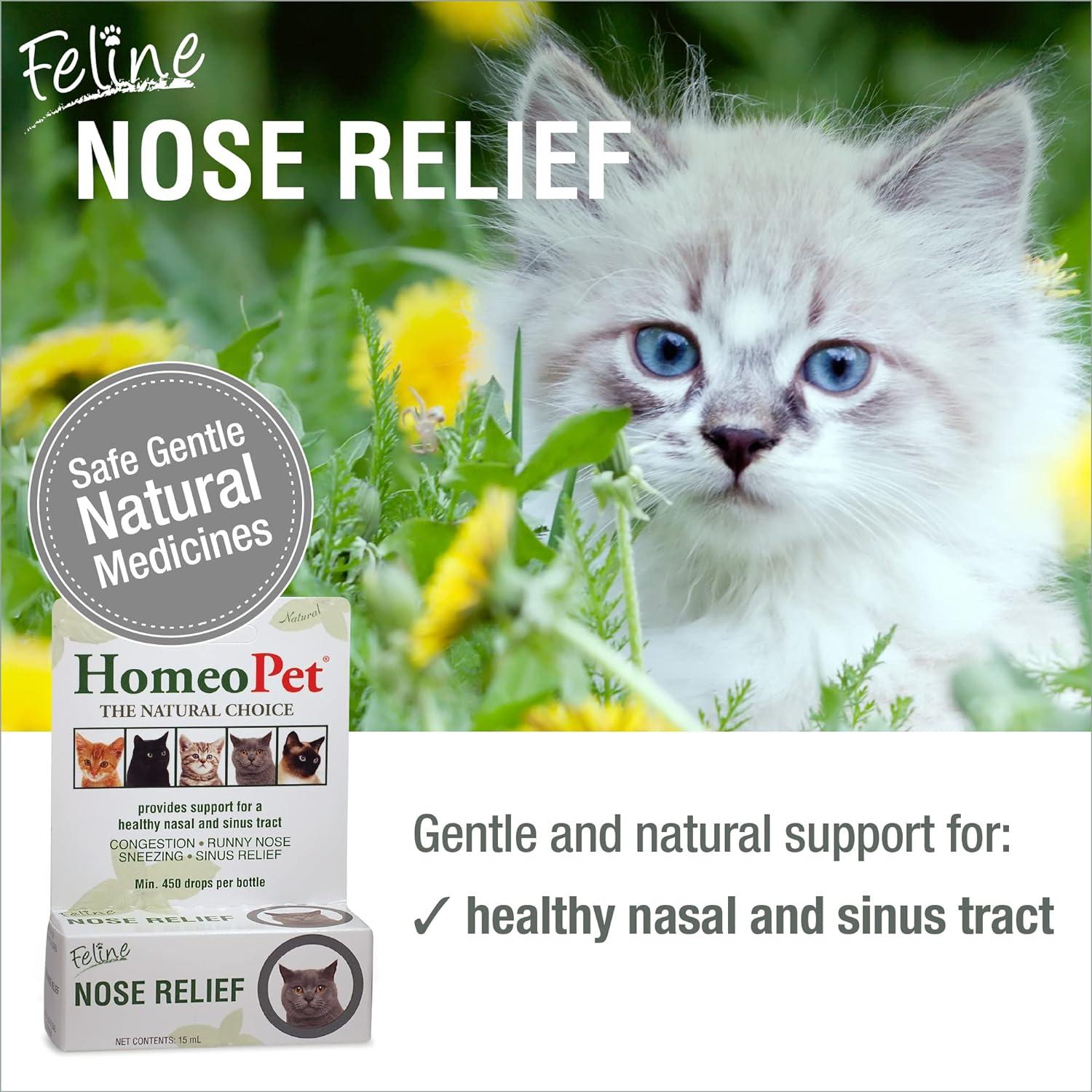 HomeoPet Alivio Nasal para Gatos 15 ml - Suplemento Natural