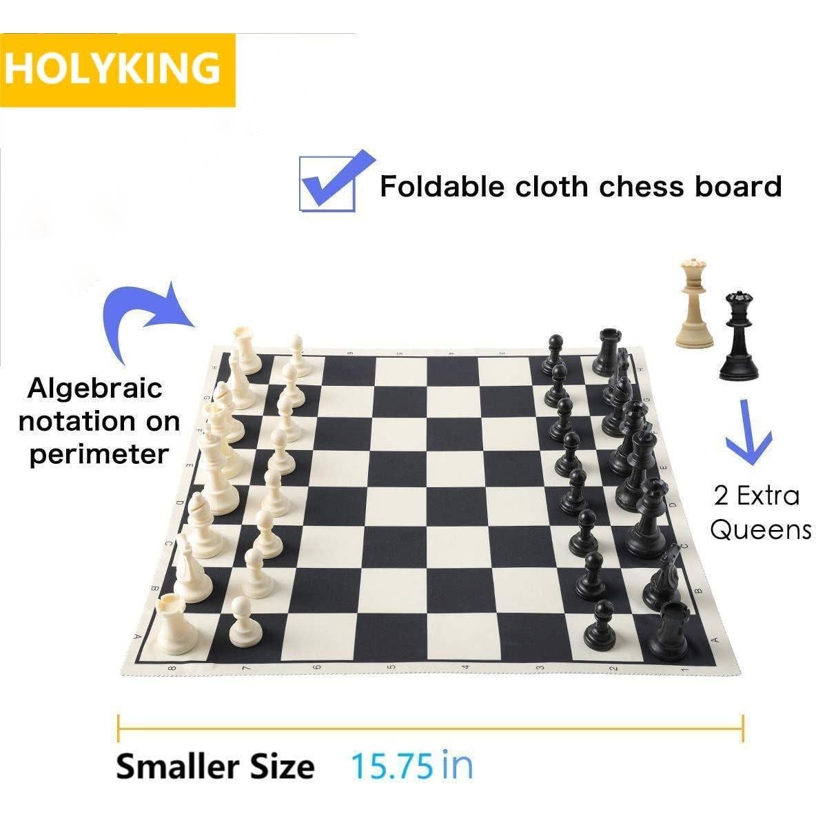 Tablero de Ajedrez HOLYKING 40 cm Portátil para Viaje