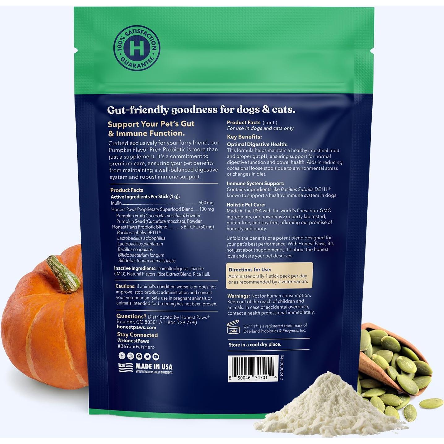 Probioticos para Perros Honest Paws - Salud Digestiva 30g