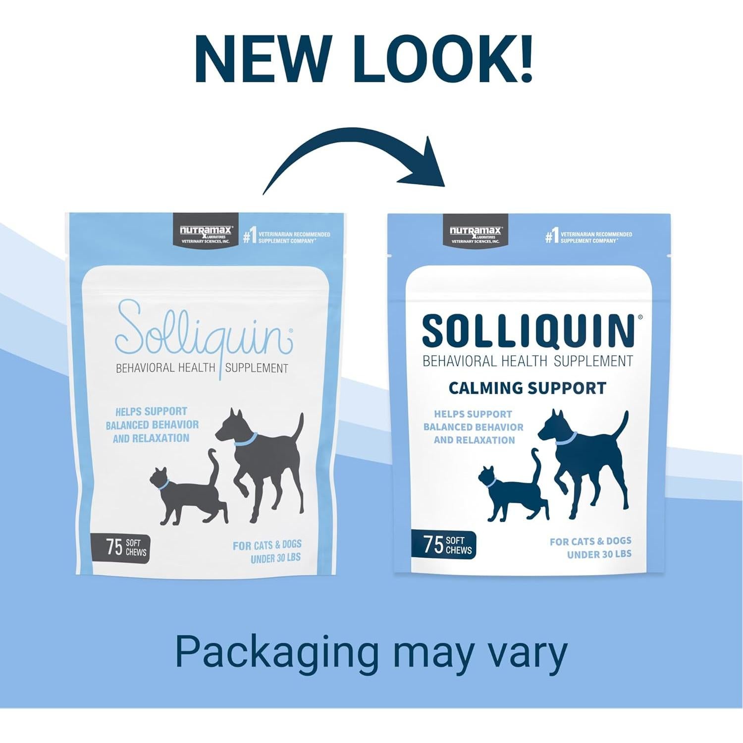 Suplemento Nutramax Solliquin 75 Masticables para Perros y Gatos