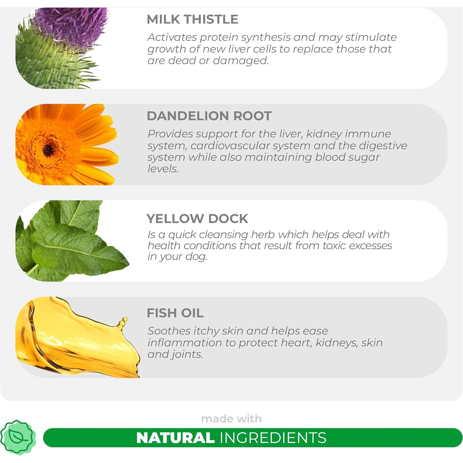 Cardo Mariano para Perros VITA PET LIFE 120 Tabletas