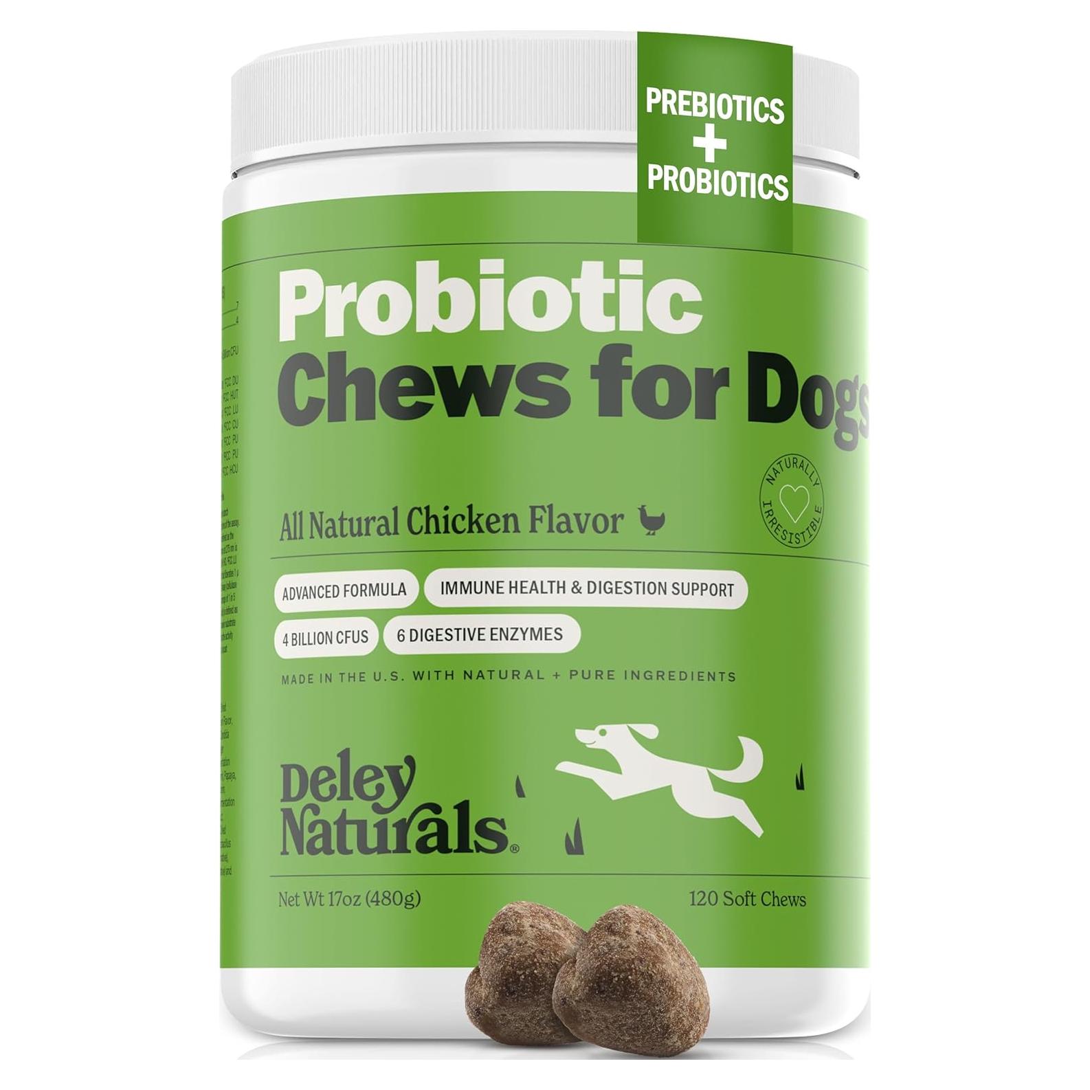 Probioticos Masticables Deley Naturals 120 Unidades Perros