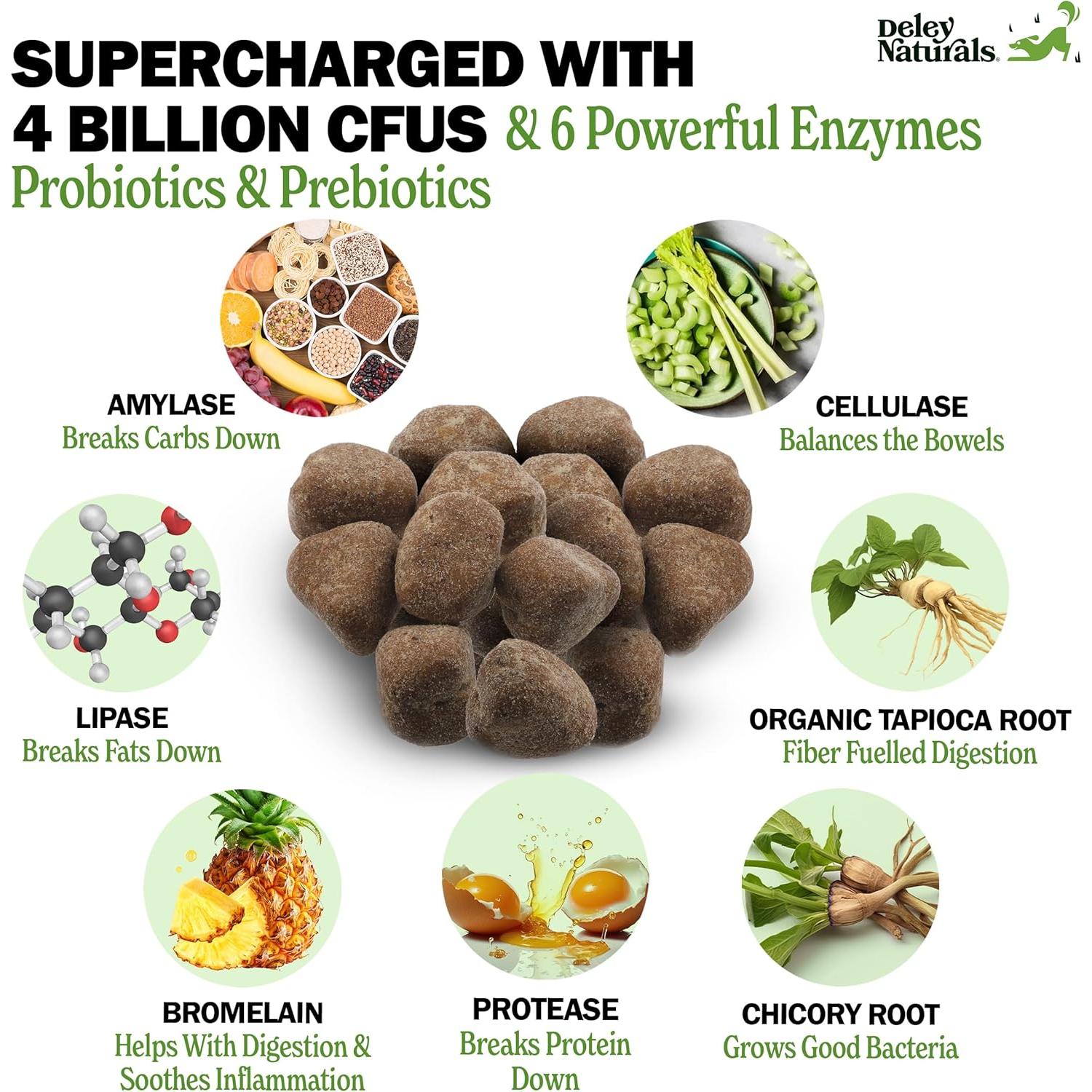 Probioticos Masticables Deley Naturals 120 Unidades Perros