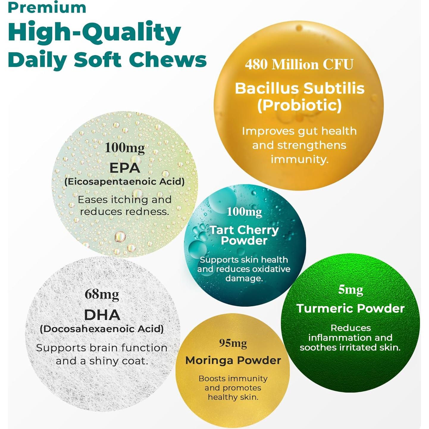 Chews para Perros Petscy Picazón y Alergia Plus 60 Unidades