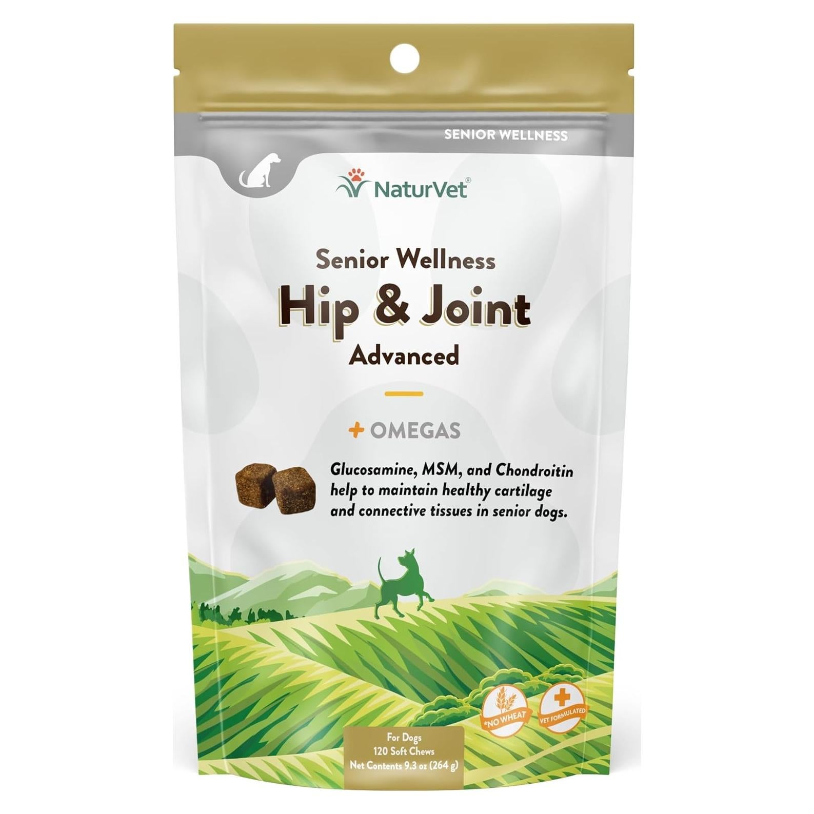 NaturVet Suplemento Articulaciones Perro Senior 120 Chews