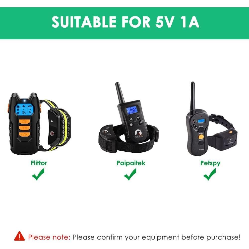 Cable de Cargador Reemplazo para Collar de Choque Mrgru