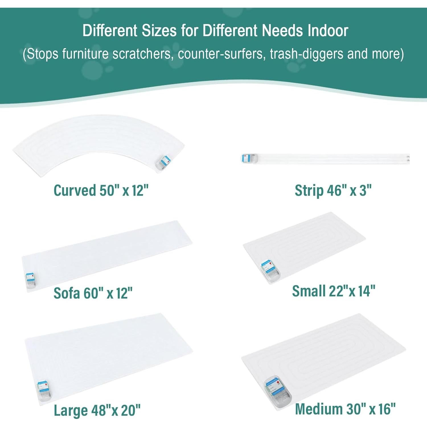 Alfombra de Choque para Mascotas SEERWAY 152x30 cm 3 Modos