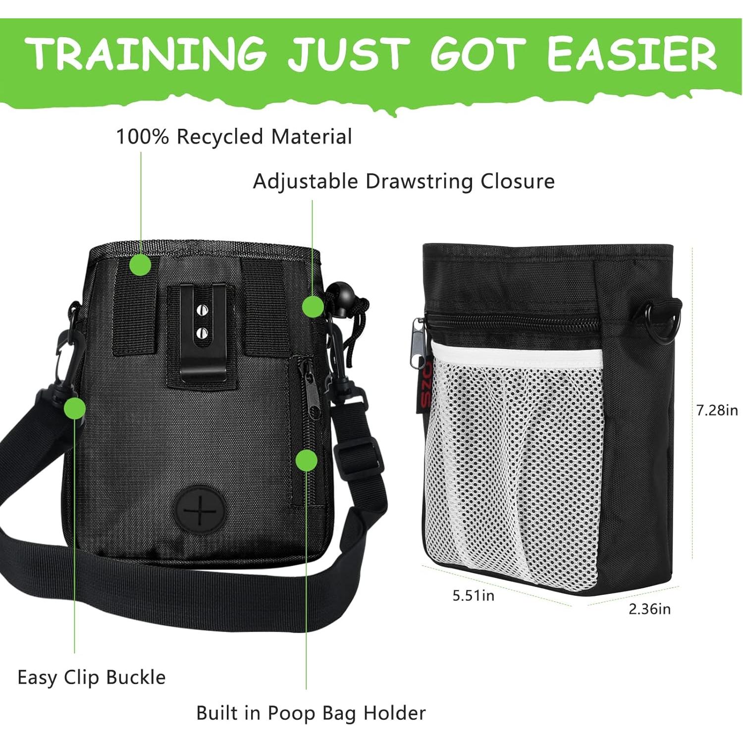 Bolsa de Golosinas para Perros SZO - Negra, Entrenamiento