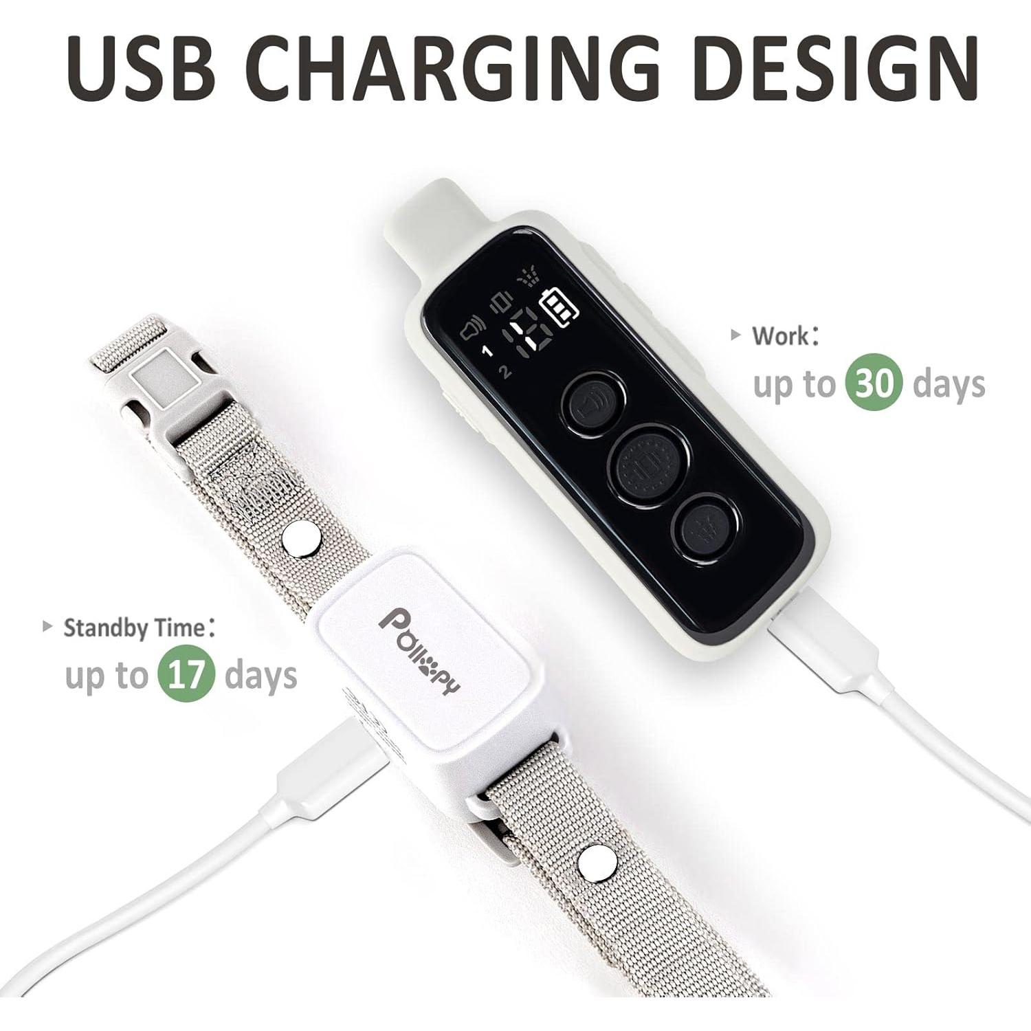 Collar de perro POIIOPY P-510 citronela control remoto