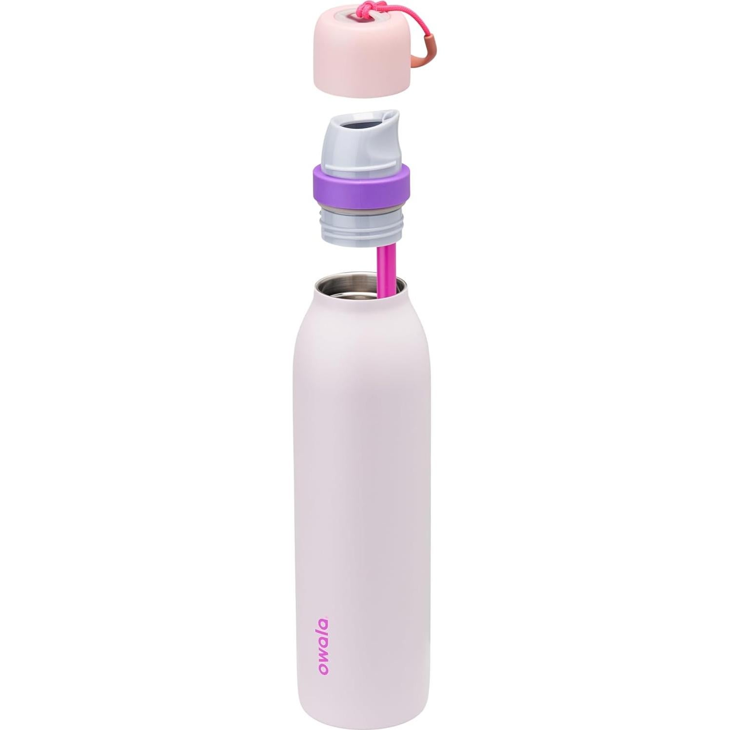 Botella de Agua Owala FreeSip Twist 0.71L Aislada Rosa/Púrpura
