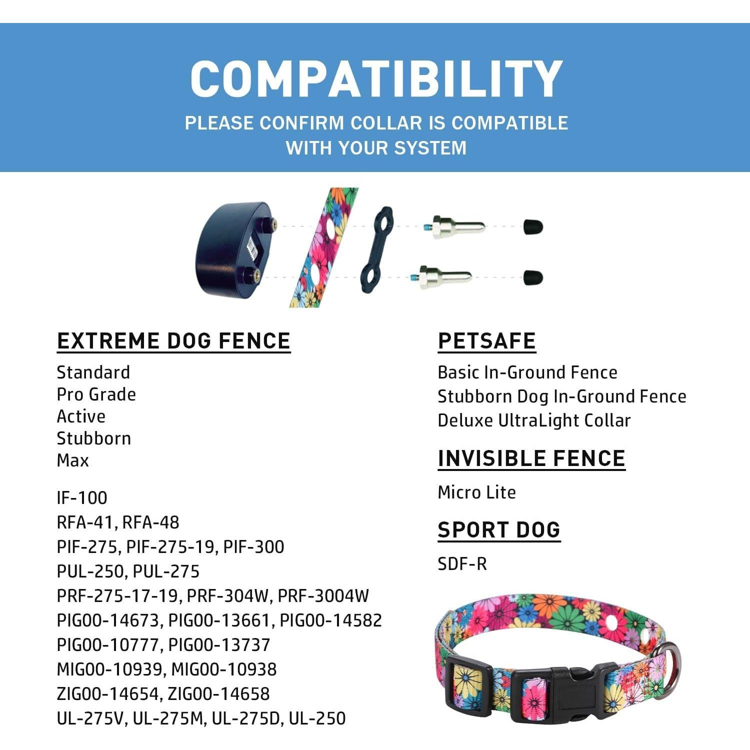 Correa de Reemplazo Rhea Rose 2,54 cm para Collar de Choque