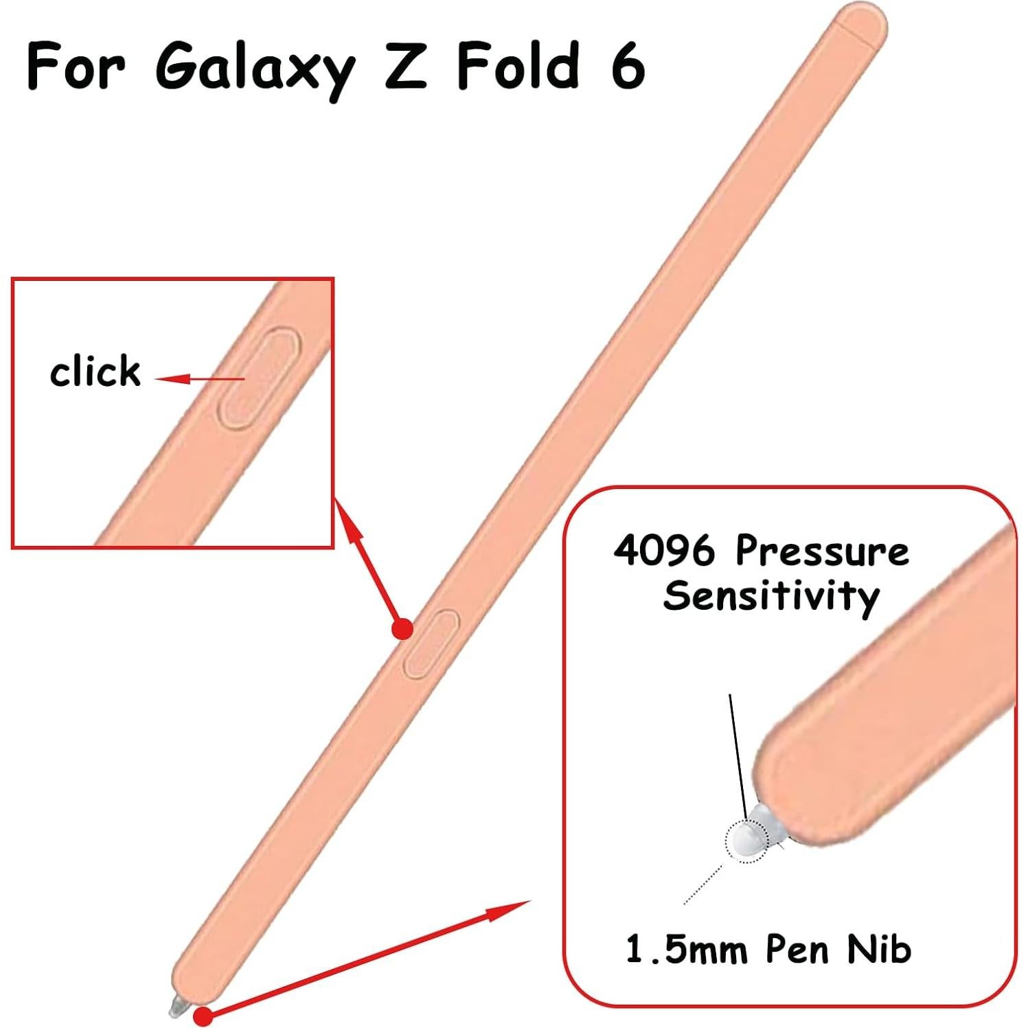 S Pen Slim para Samsung Galaxy Z Fold 6 - Naranja