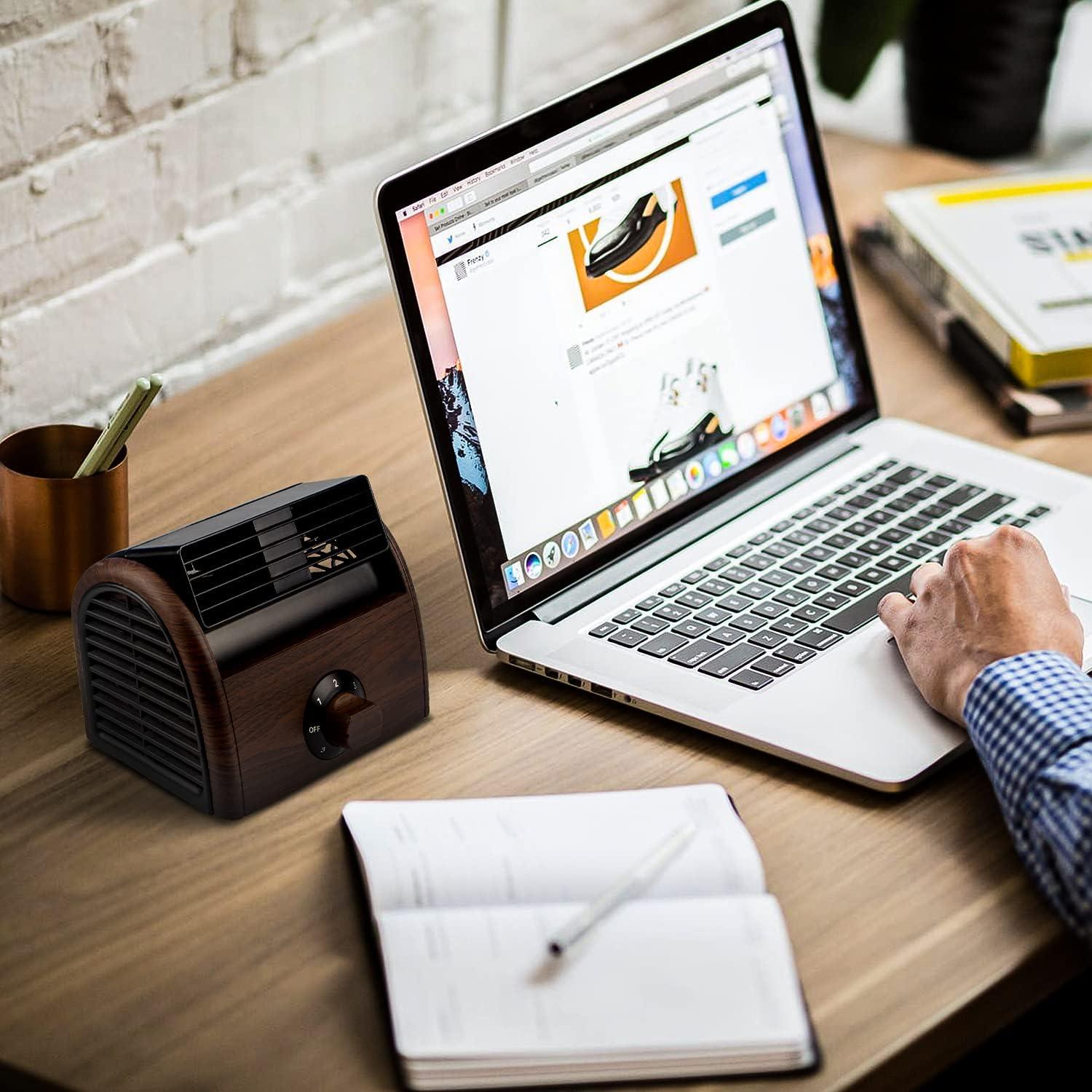 Ventilador de Mesa POOCCI Retro Sin Aspas 30W 3 Velocidades