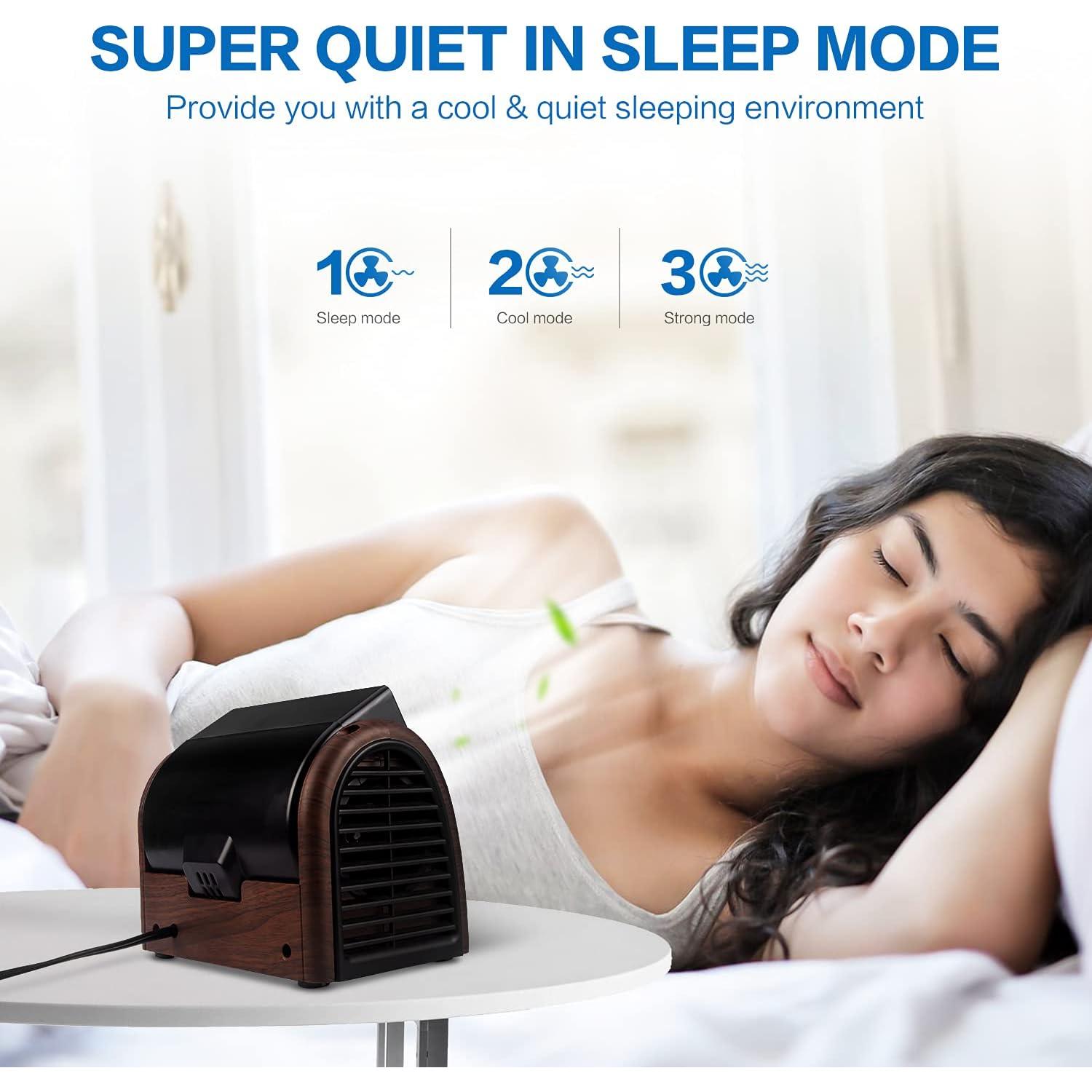 Ventilador de Mesa POOCCI Retro Sin Aspas 30W 3 Velocidades