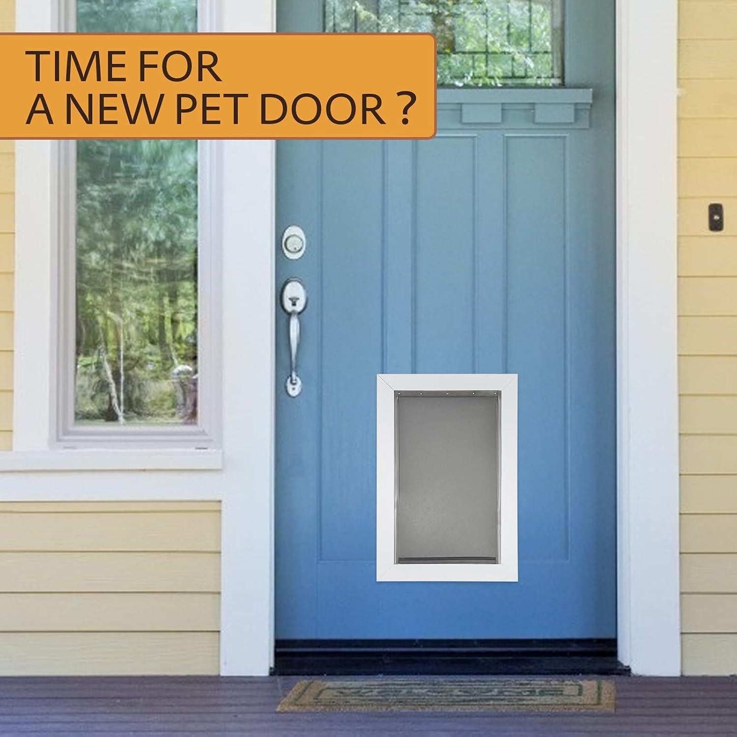 Aleta de Puerta para Mascotas AMZOO Grande 42,86x25,72cm