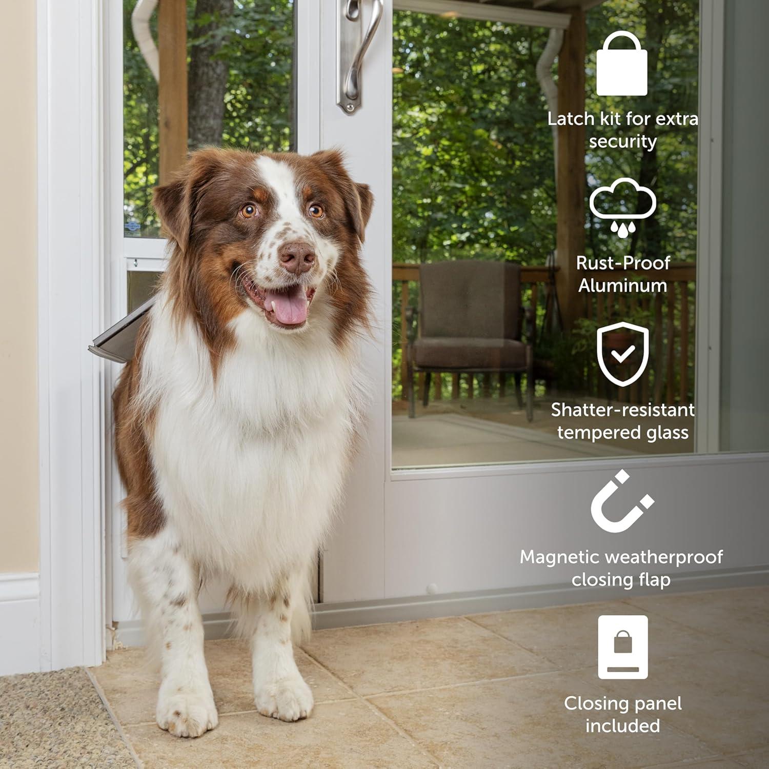 Puerta para Mascotas PetSafe de Vidrio Deslizante 204,6 cm