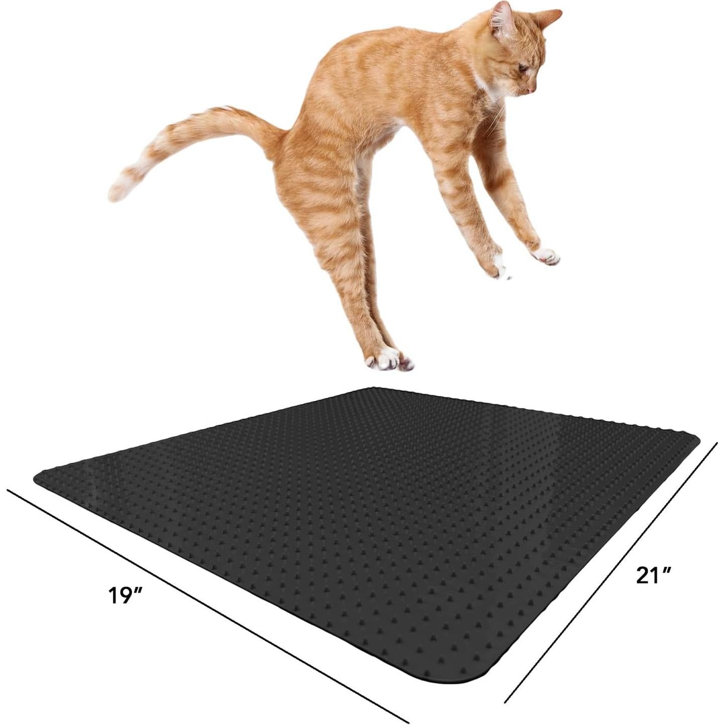 Protector de Muebles Resilia - Azulejos Disuasorios para Mascotas, 53x48 cm, Paquete de 2, Negro