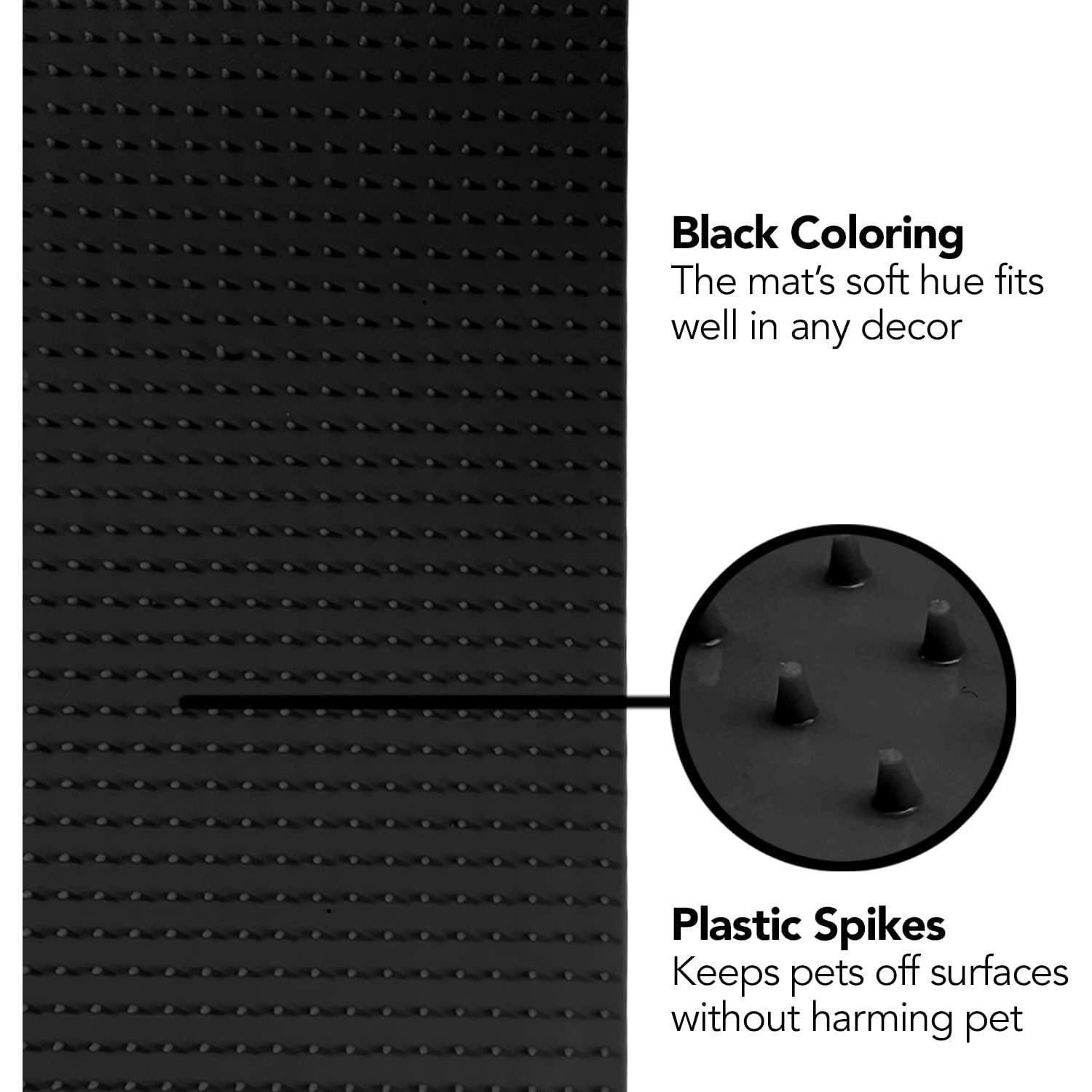 Protector de Muebles Resilia - Azulejos Disuasorios para Mascotas, 53x48 cm, Paquete de 2, Negro