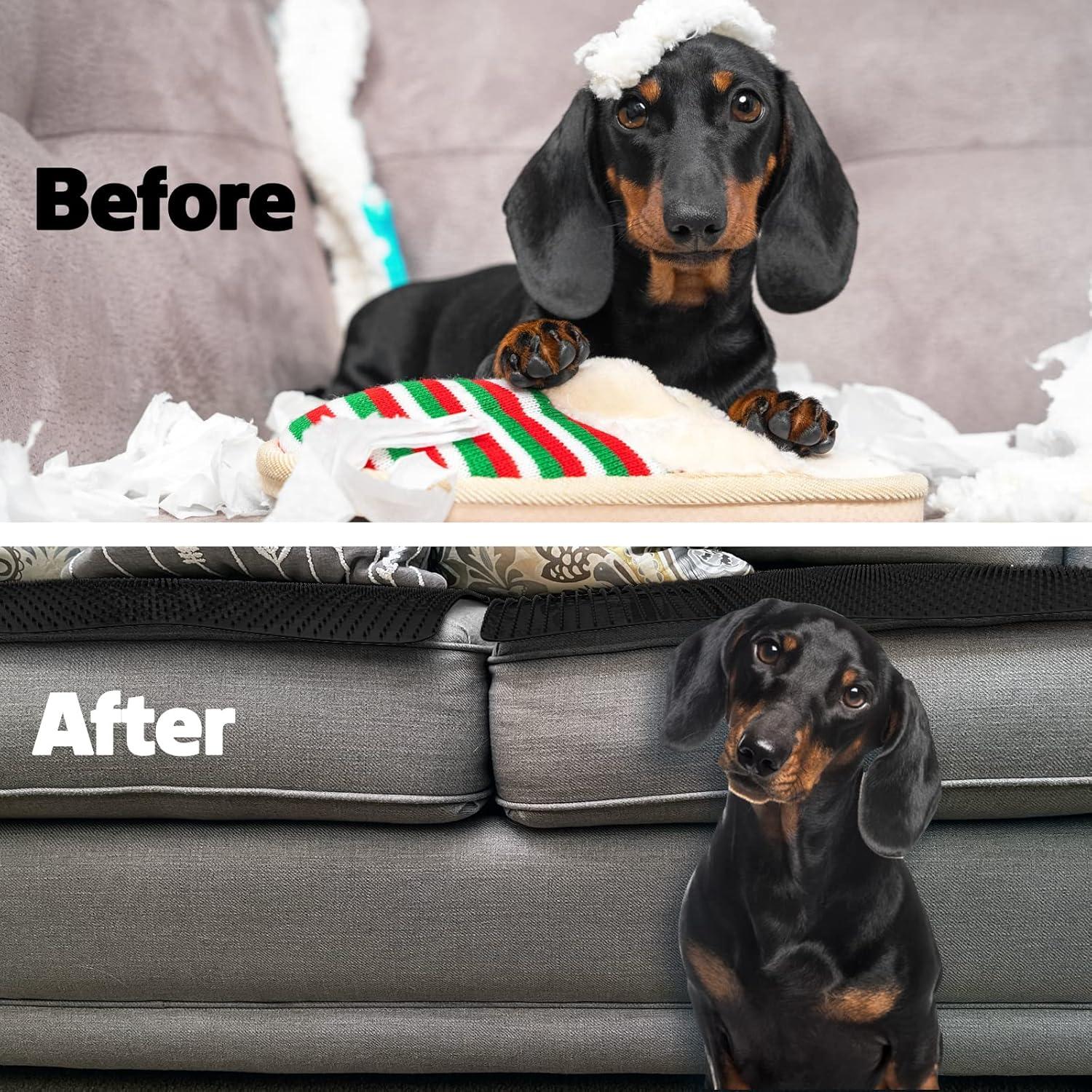 Protector de Muebles Resilia - Azulejos Disuasorios para Mascotas, 53x48 cm, Paquete de 2, Negro