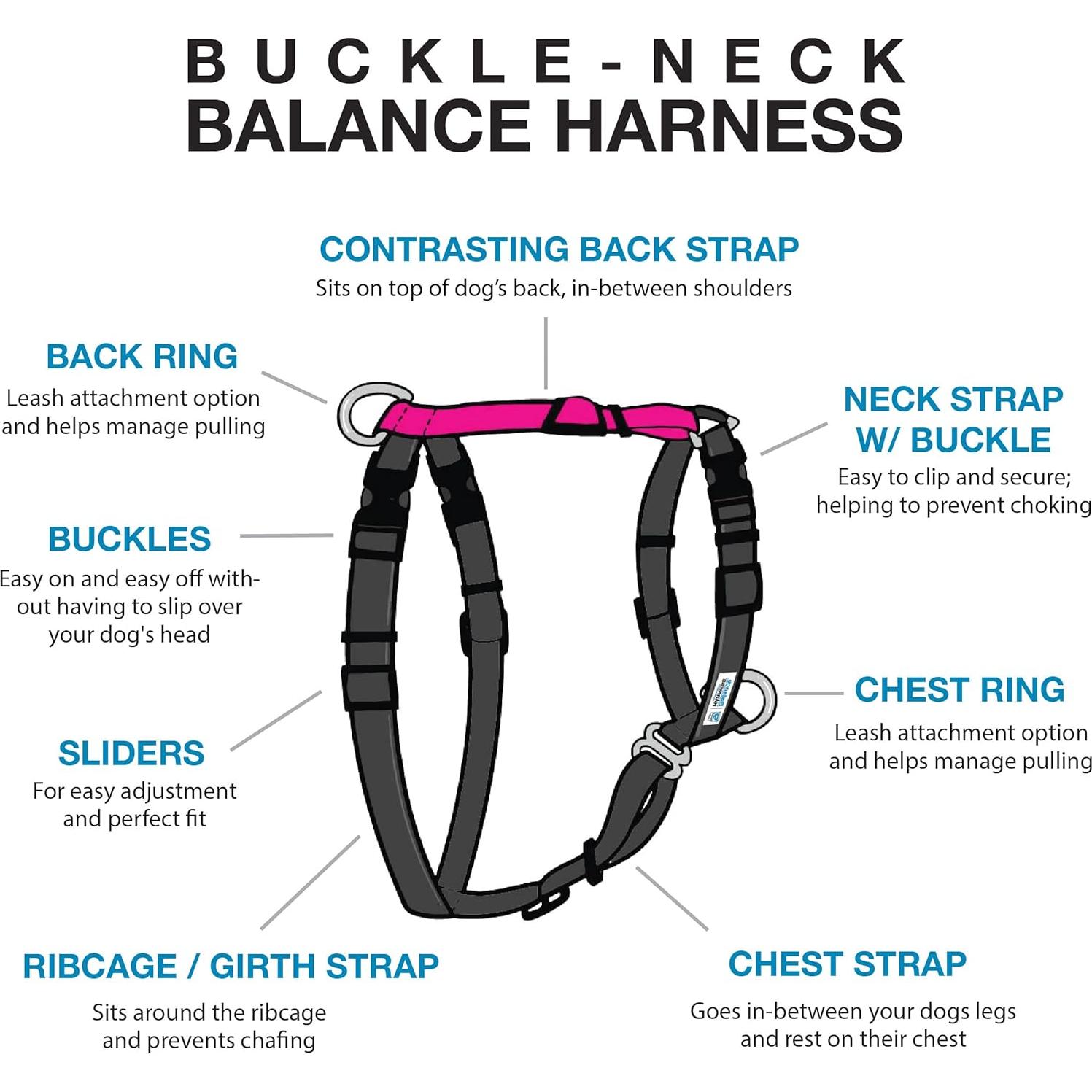 Arnés de Equilibrio Blue-9 Rosa Fucsia XS Ajuste Personalizable