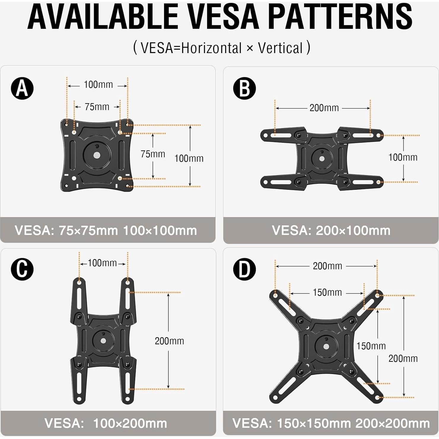 Soporte de Pared para TV ELIVED 14-42" Movimiento Completo