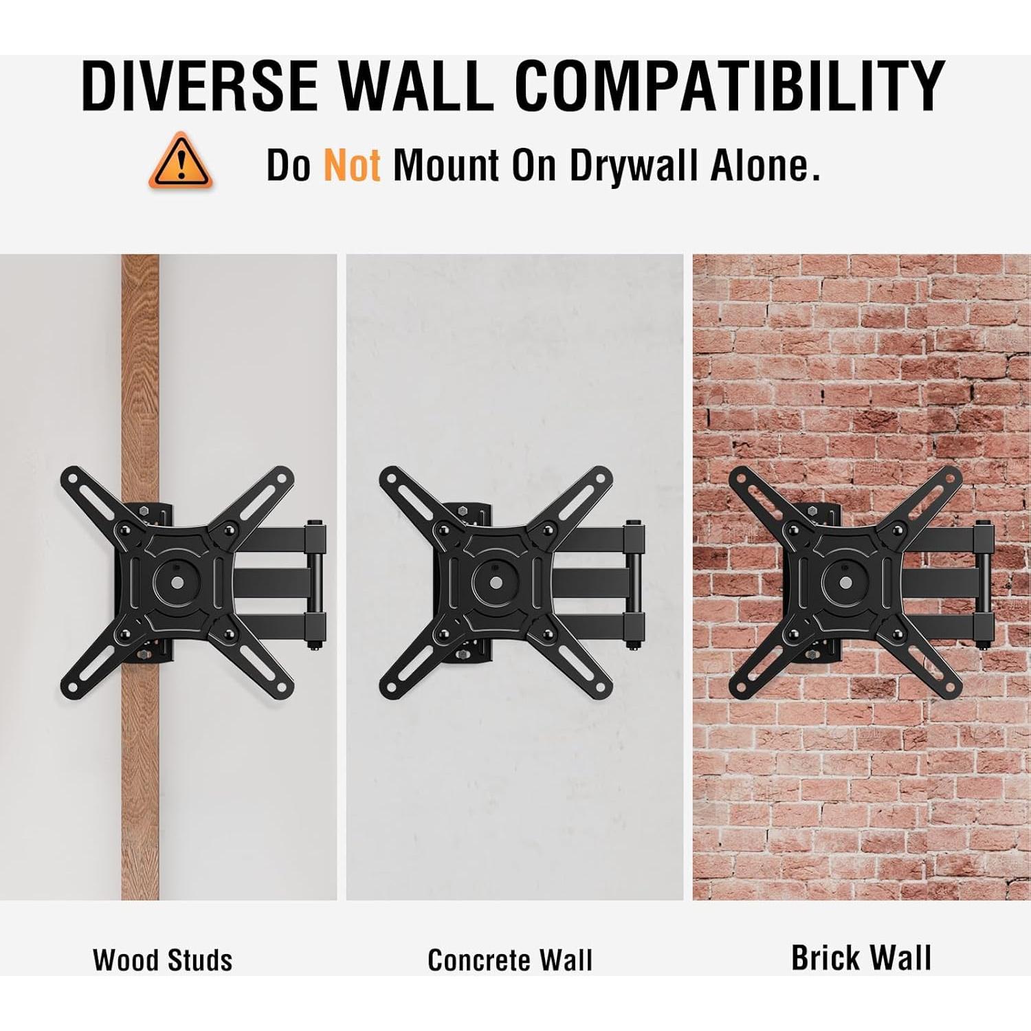 Soporte de Pared para TV ELIVED 14-42" Movimiento Completo