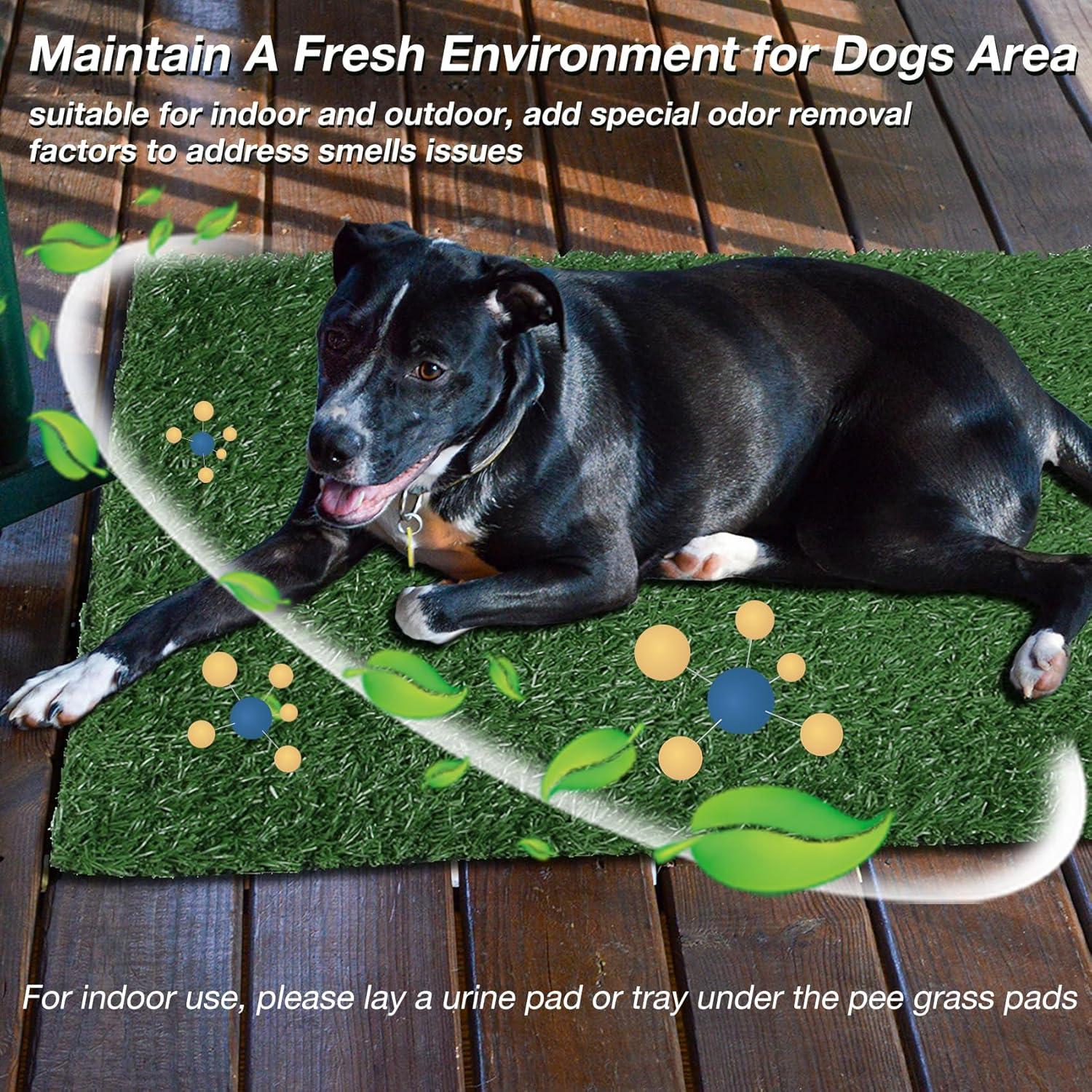 Almohadilla de Césped Artificial GLOBREEN 83x83 cm para Perros