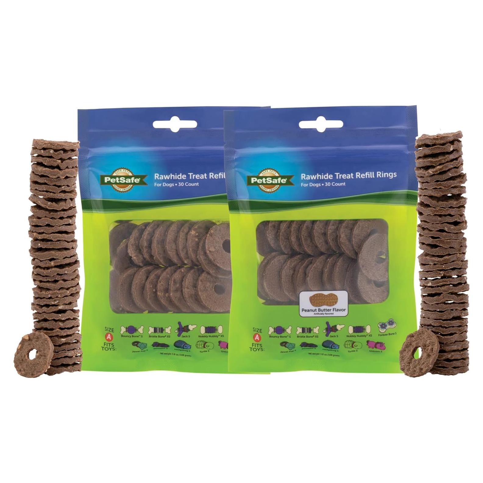 Anillos de Golosinas PetSafe Busy Buddy 60 Unidades Sabor Mantequilla