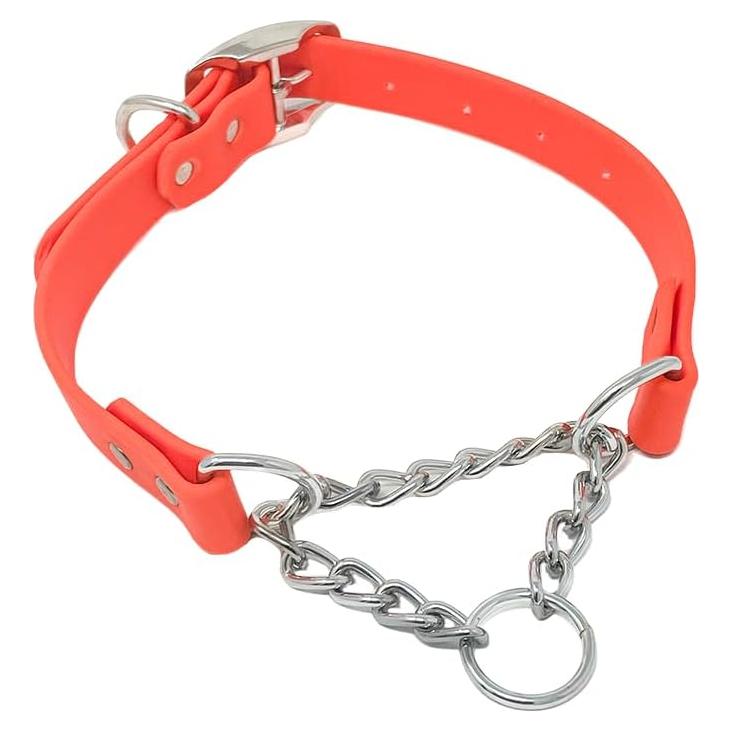 Collar Martingale Regal Dog Mediano Naranja Impermeable