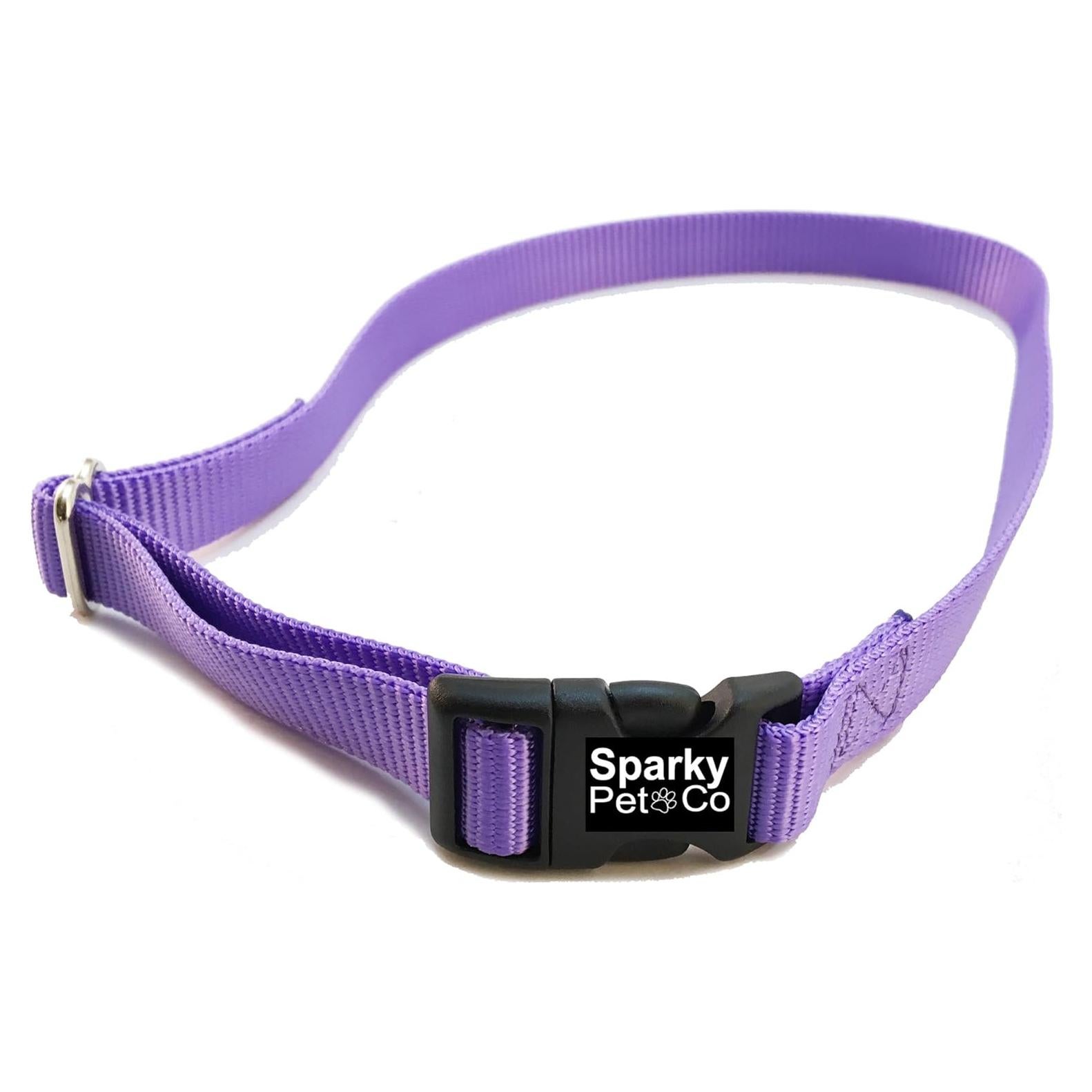 Correa de Nylon Sólido 19mm Sparky Pet Co Lavanda