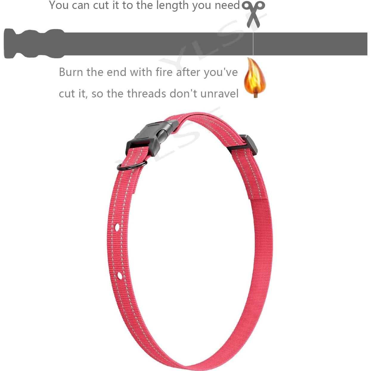 Correa de Nylon para Perros YLSF Rosa 1 Paquete 1.90 cm