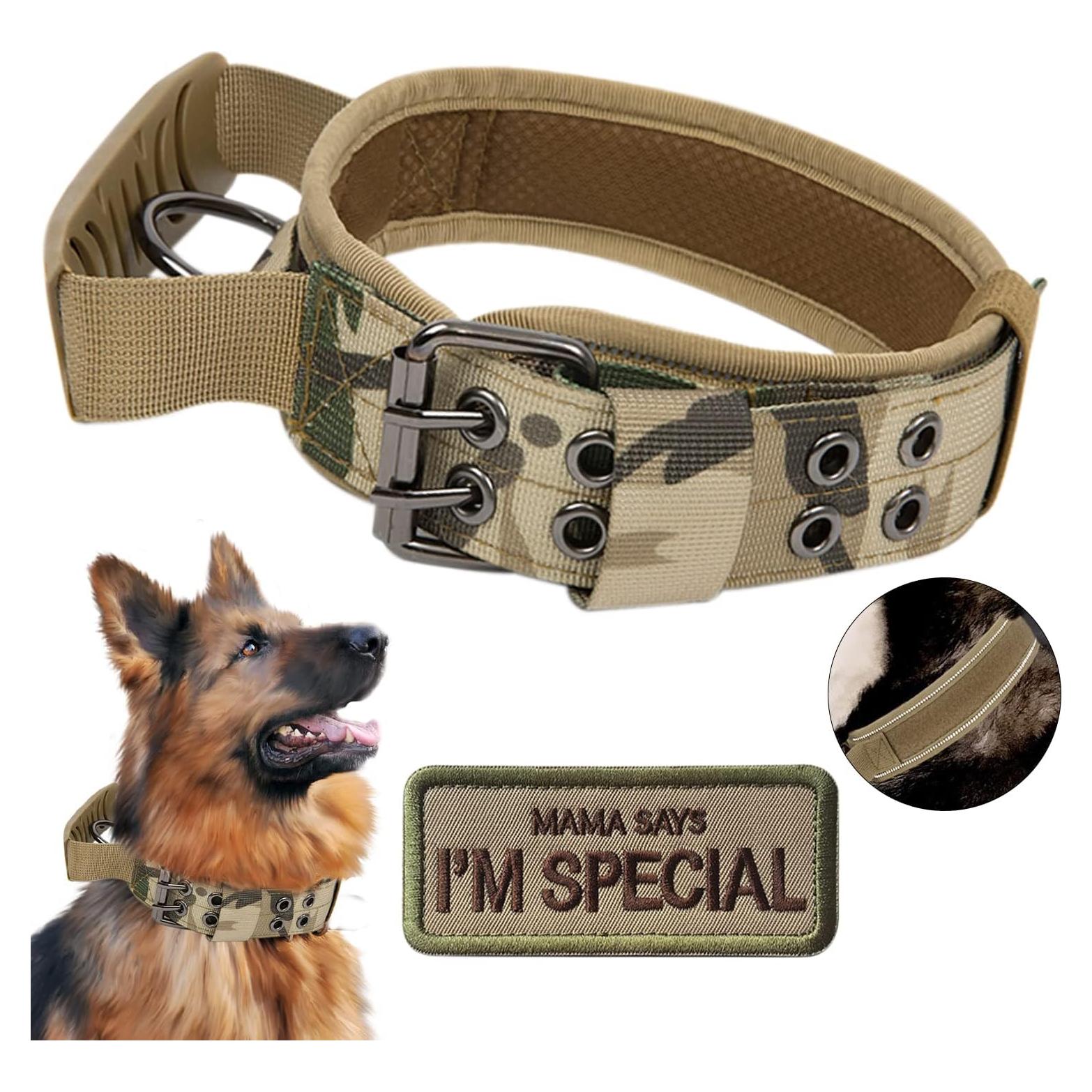 Collar Táctico para Perros Periflowin Extra Grande Camo