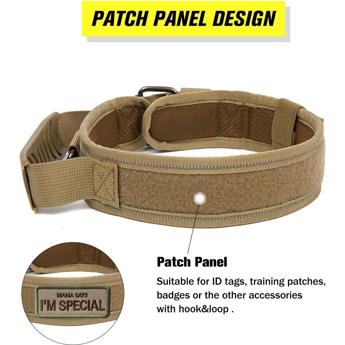 Collar Táctico para Perros Periflowin Extra Grande Camo