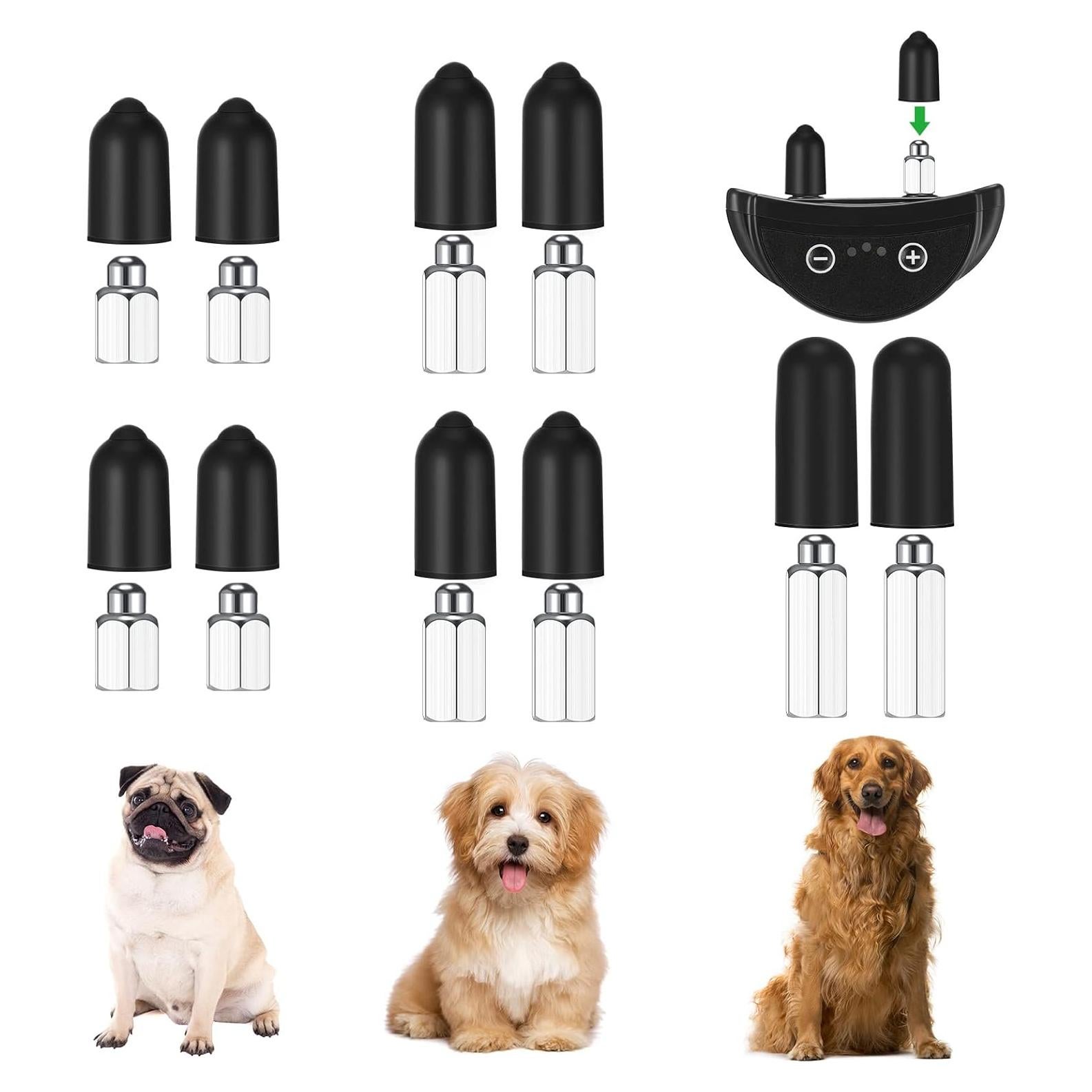 Zhengmy 36 Piezas Puntas de Goma para Collar de Perro