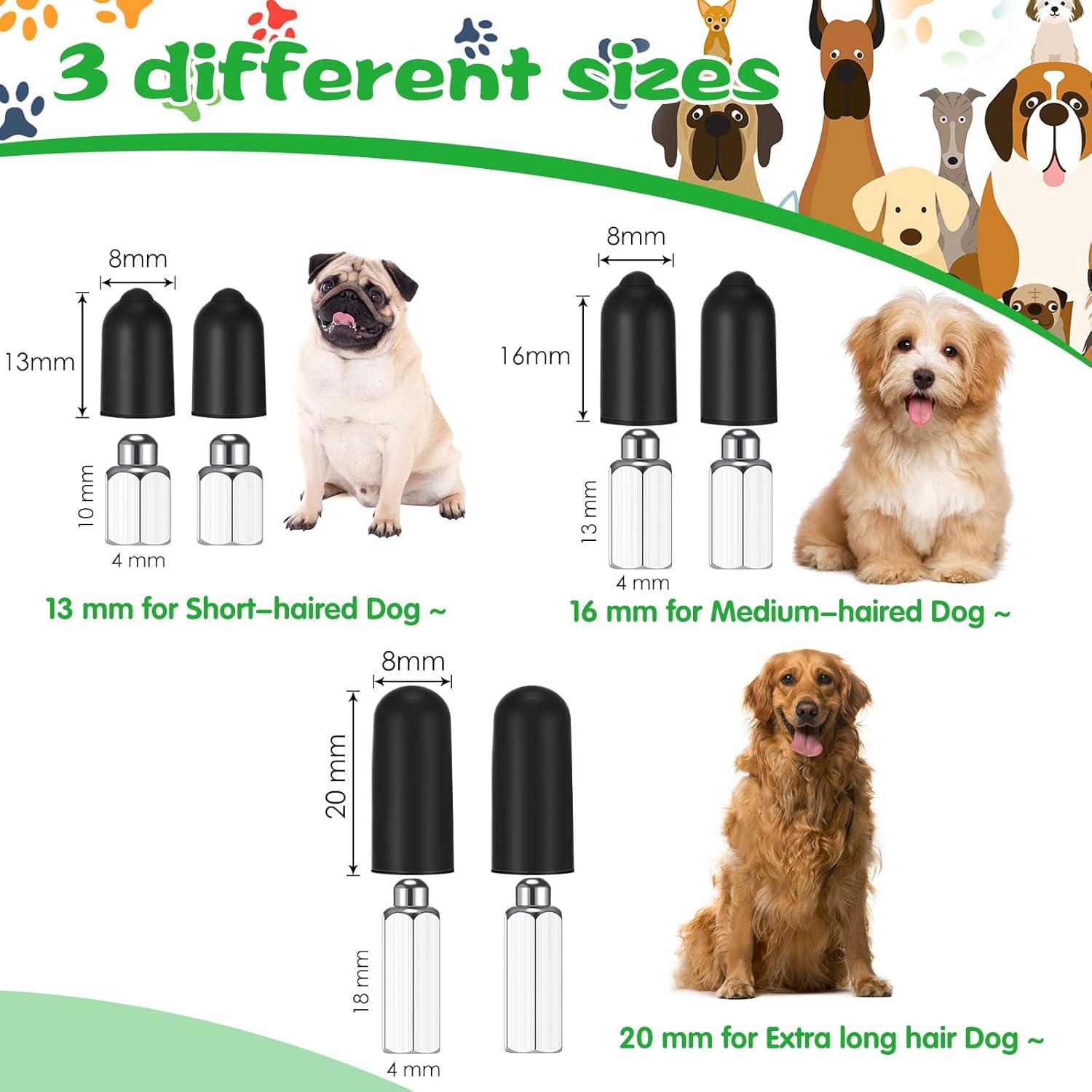 Zhengmy 36 Piezas Puntas de Goma para Collar de Perro