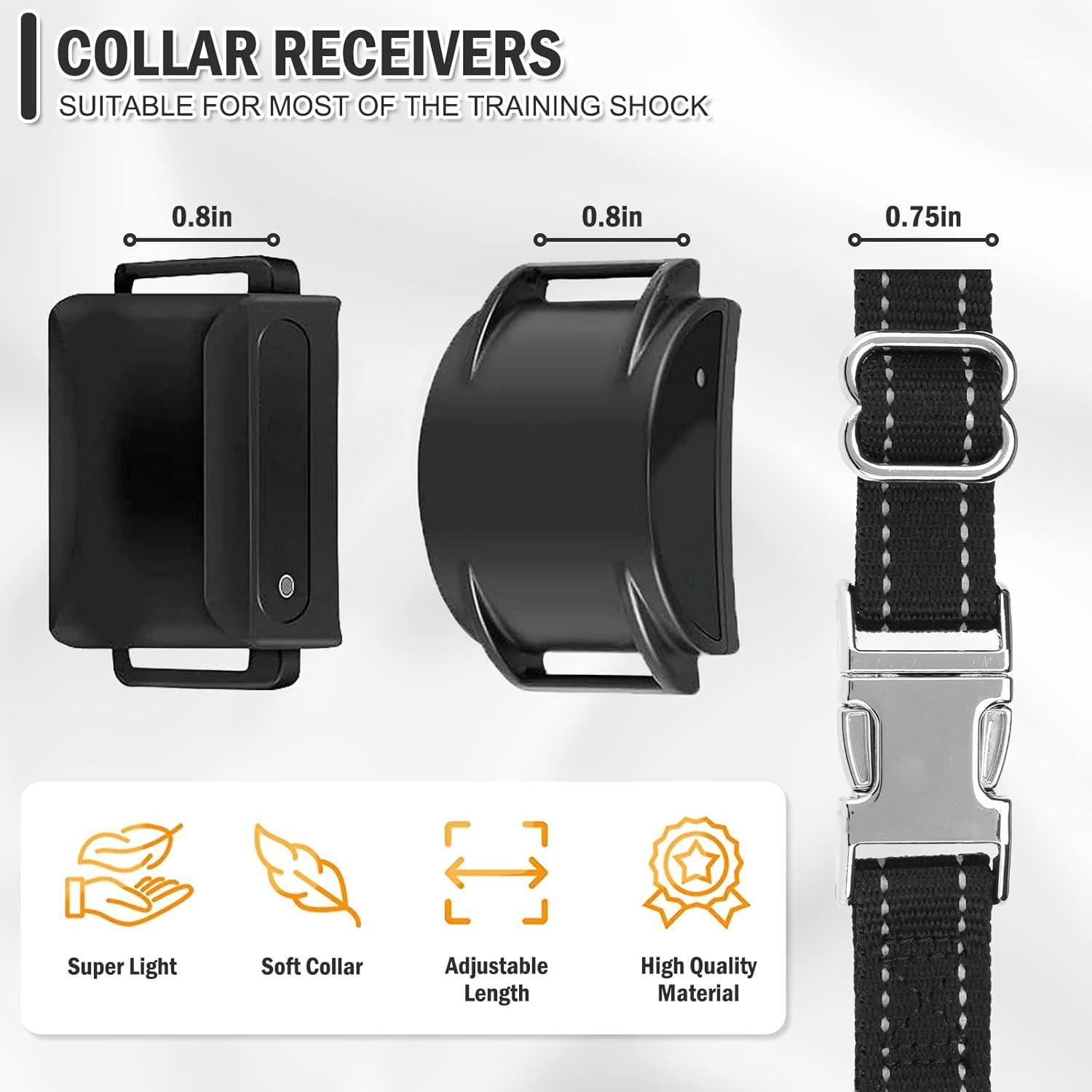 Correa de Collar para Perros ESGPET Ajustable Reflectante Negro