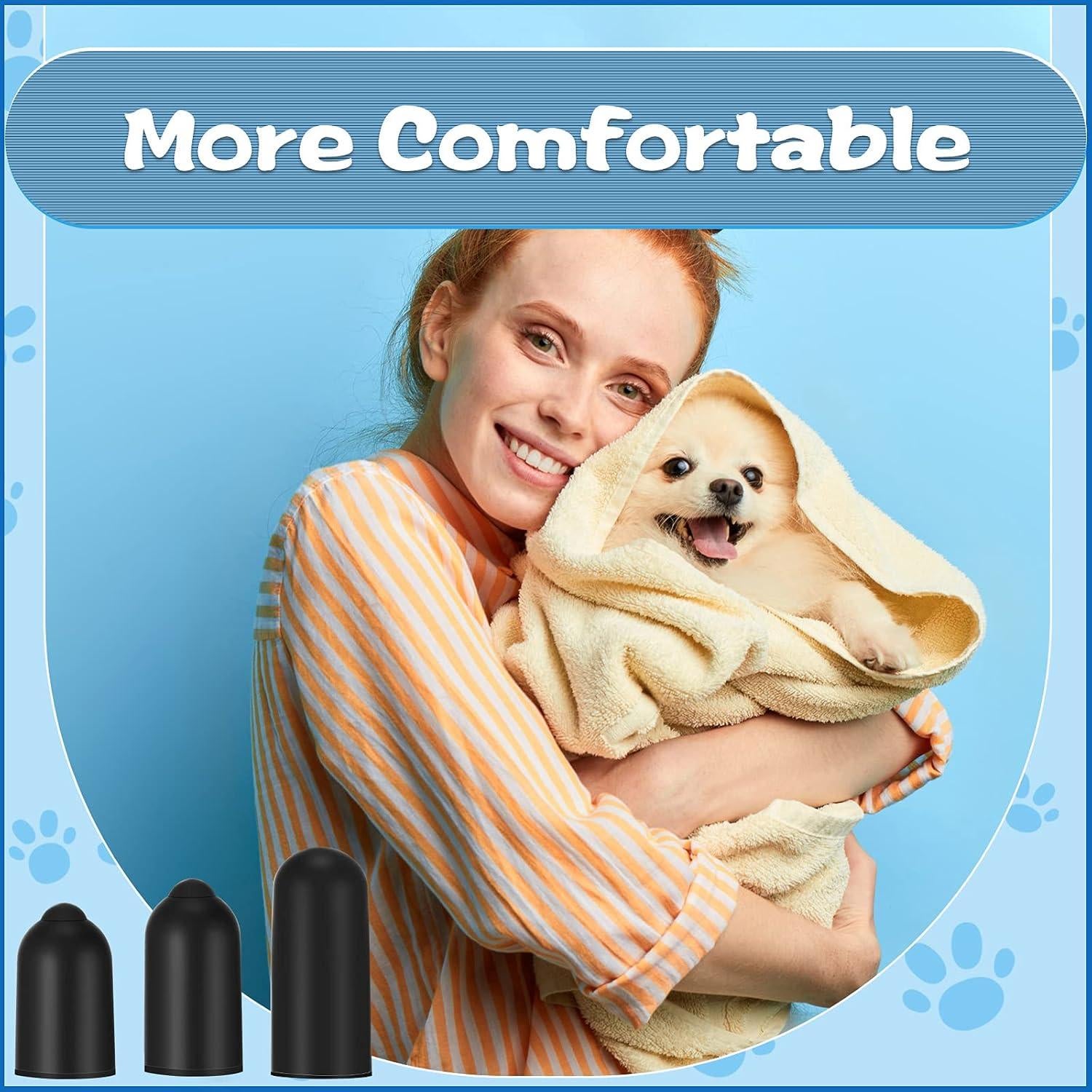 Weewooday 24 Puntas de Goma para Collar de Perro 13-20 mm