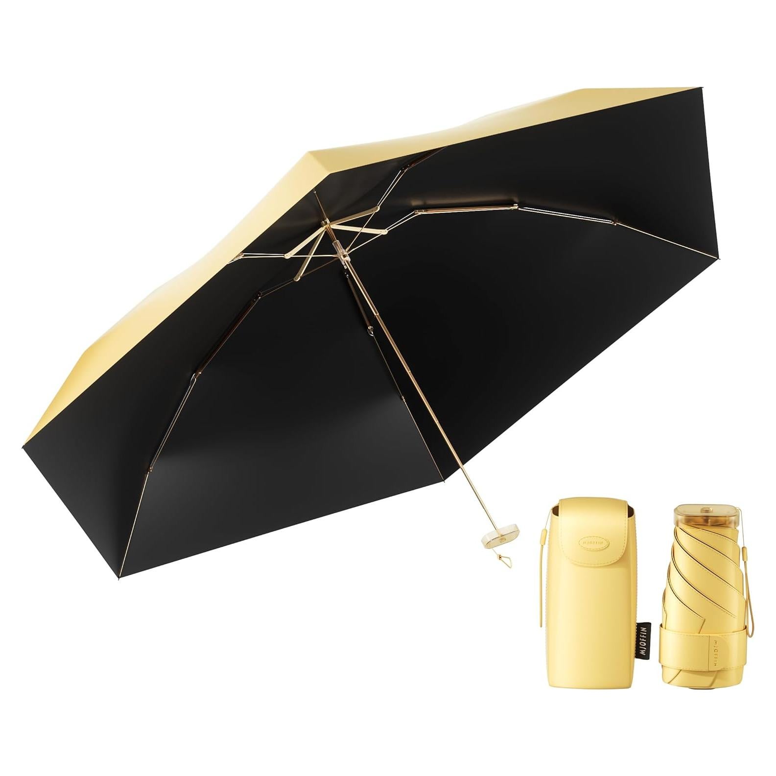 Paraguas Mini MJOFFIN Plegable UV Protección Solar 14cm