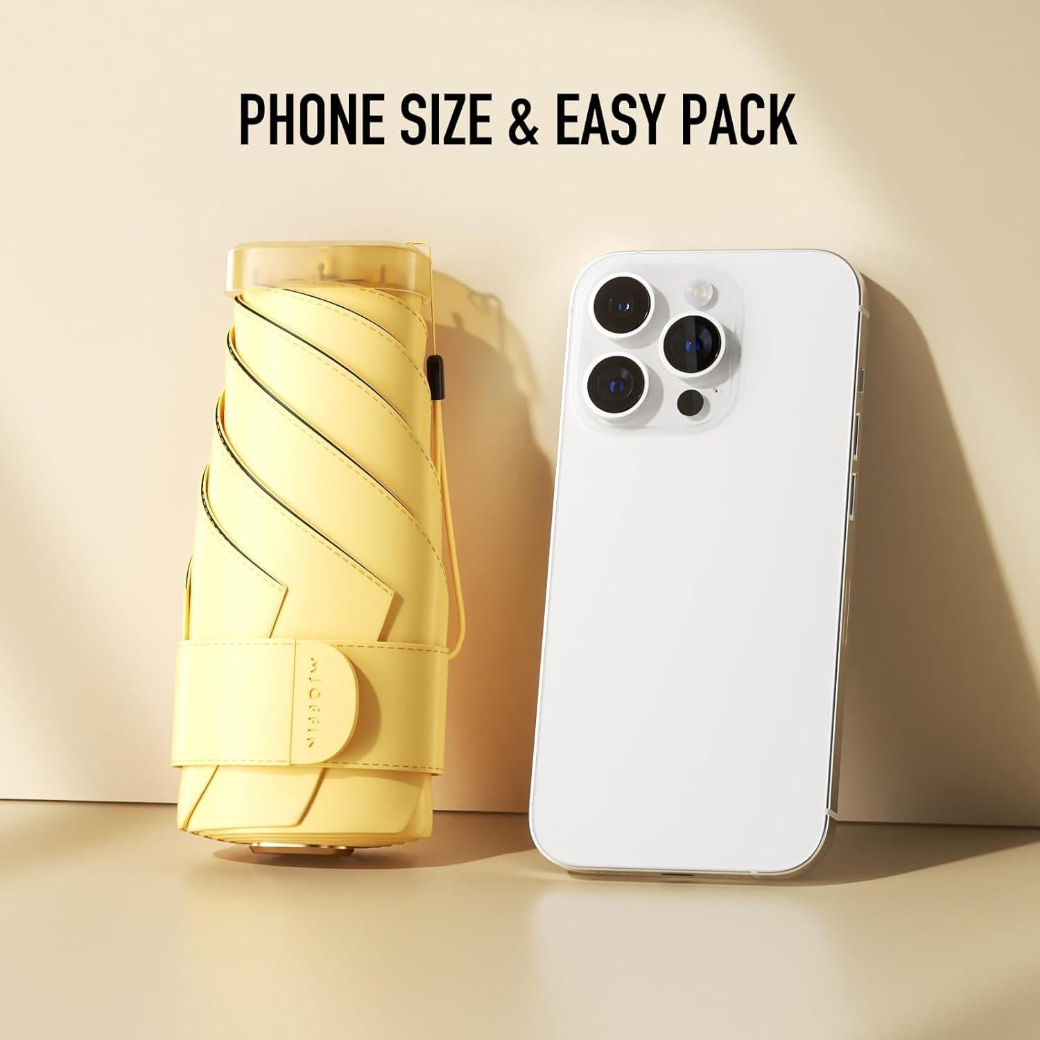 Paraguas Mini MJOFFIN Plegable UV Protección Solar 14cm