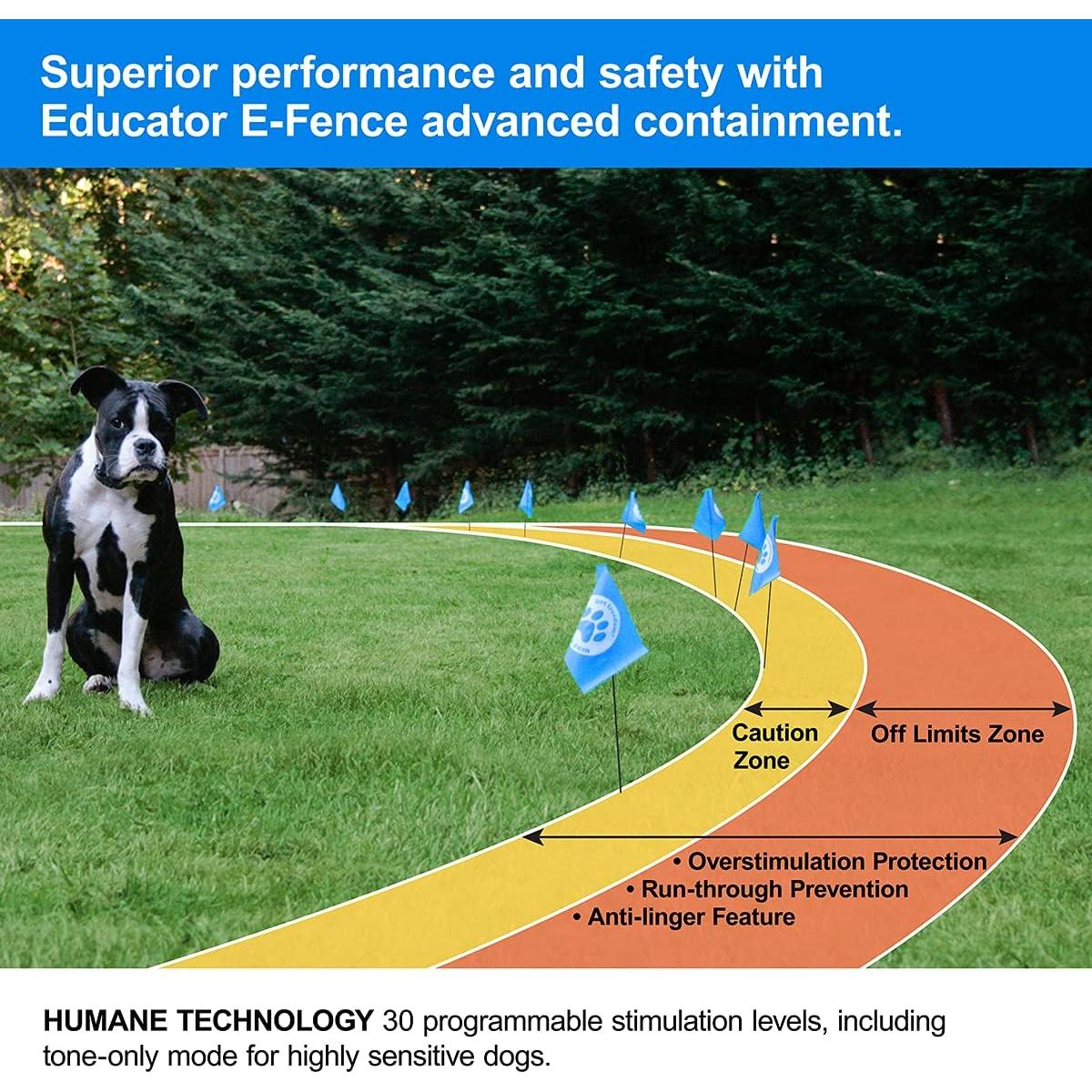 Sistema de Contención Subterránea Educador PF-1000-BK para Perros