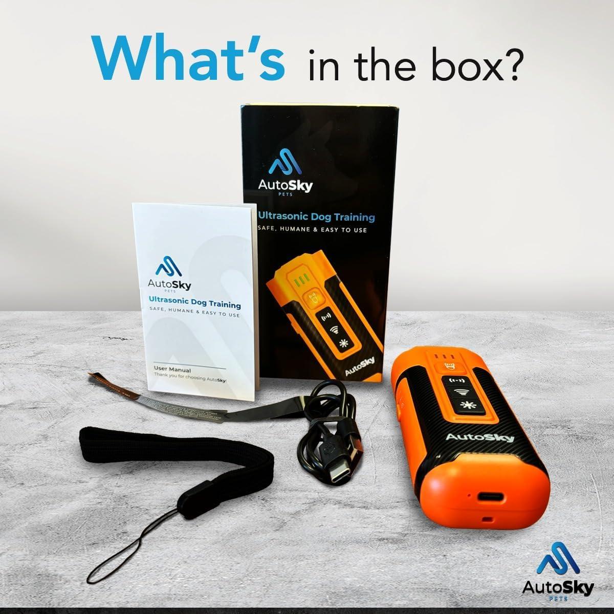 Dispositivo Anti Ladridos Ultrasonido AutoSky - Entrenador Portátil
