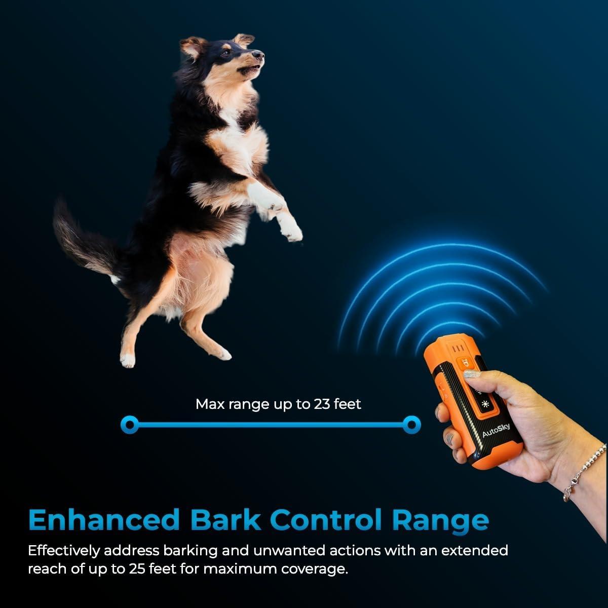 Dispositivo Anti Ladridos Ultrasonido AutoSky - Entrenador Portátil