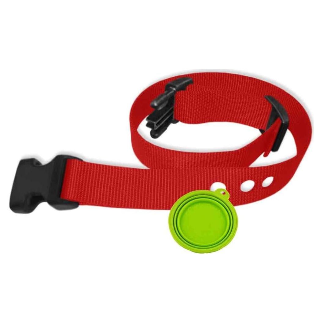 Correa de Reemplazo PetSafe Nylon 66cm Rojo + Cuenco Viaje