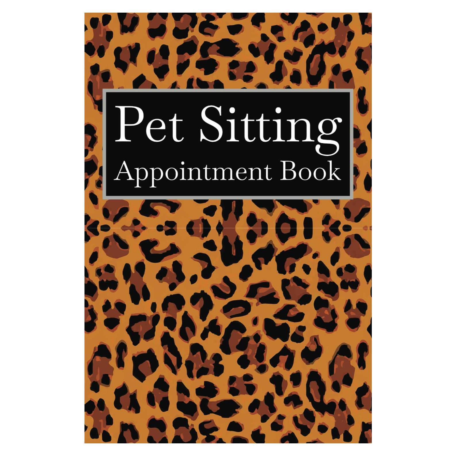 Libro de Citas para Cuidado de Mascotas Leopardo 121 Páginas