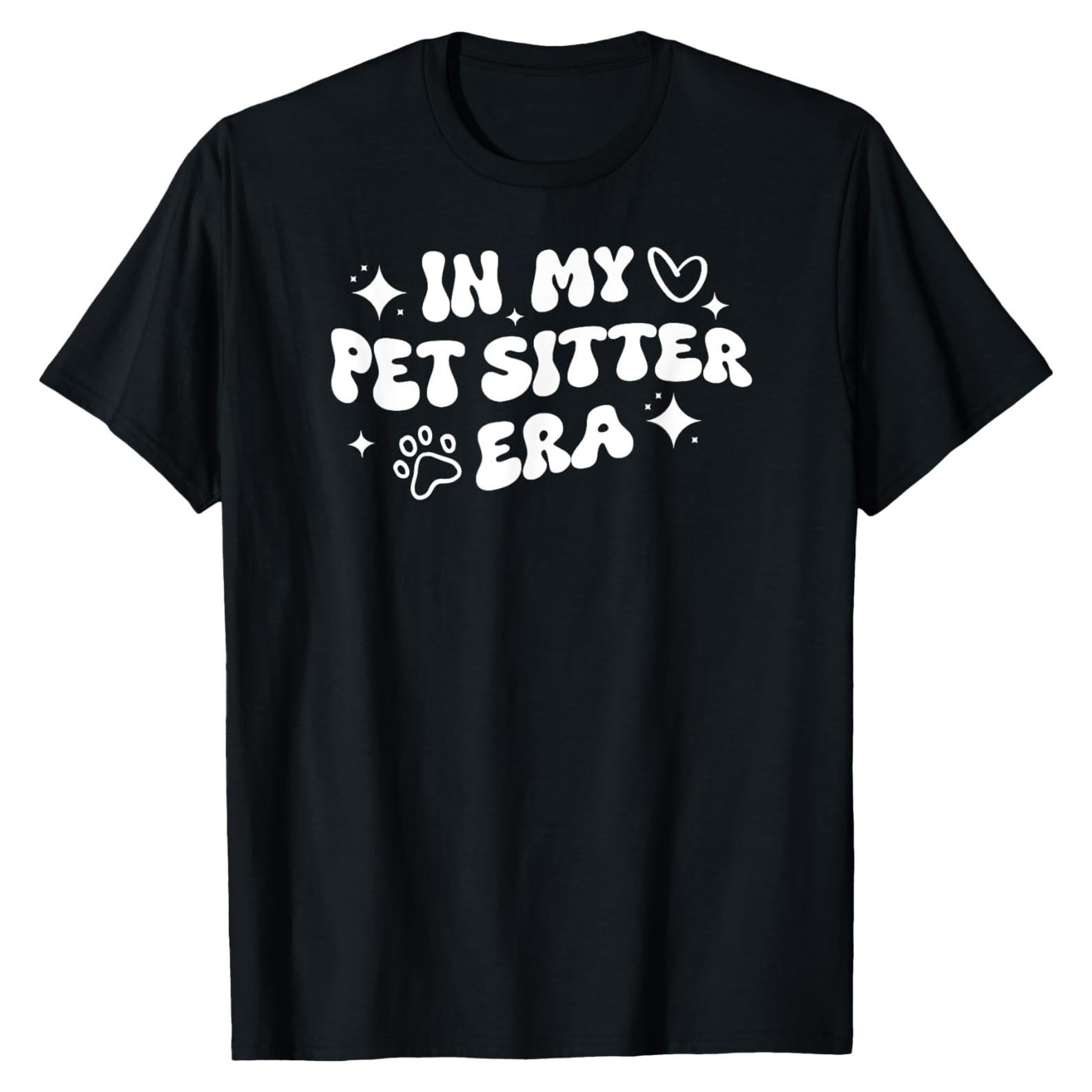Camiseta para Hombres Pet Sitters International Negra Pequeña