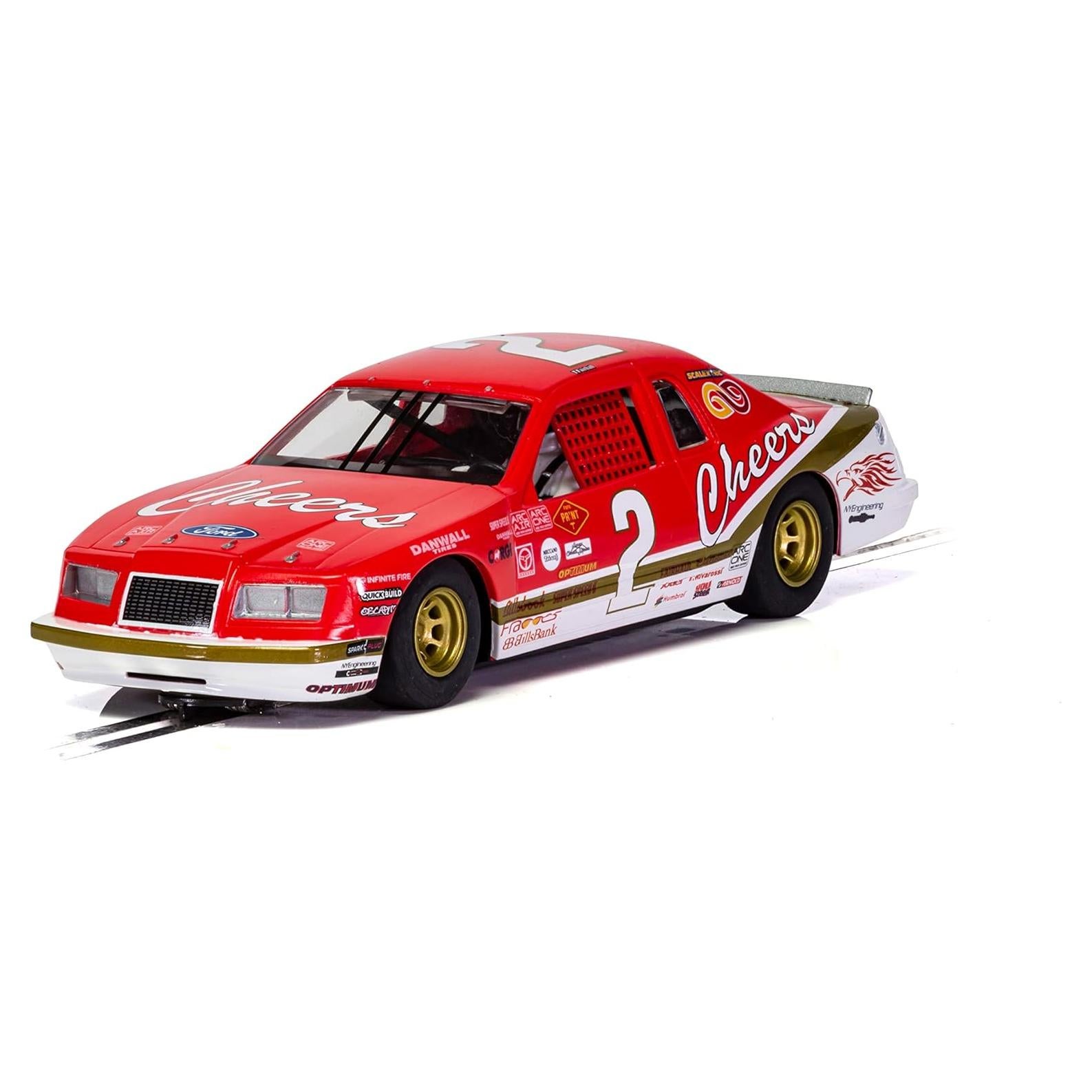 Coche de Carreras Slot Scalextric Ford Thunderbird 1:32 C4067 Rojo/Blanco