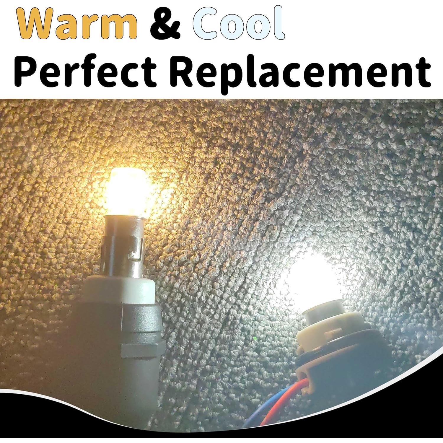 Paquete de 10 bombillas LED BA15S 6000K Ziomitus para auto