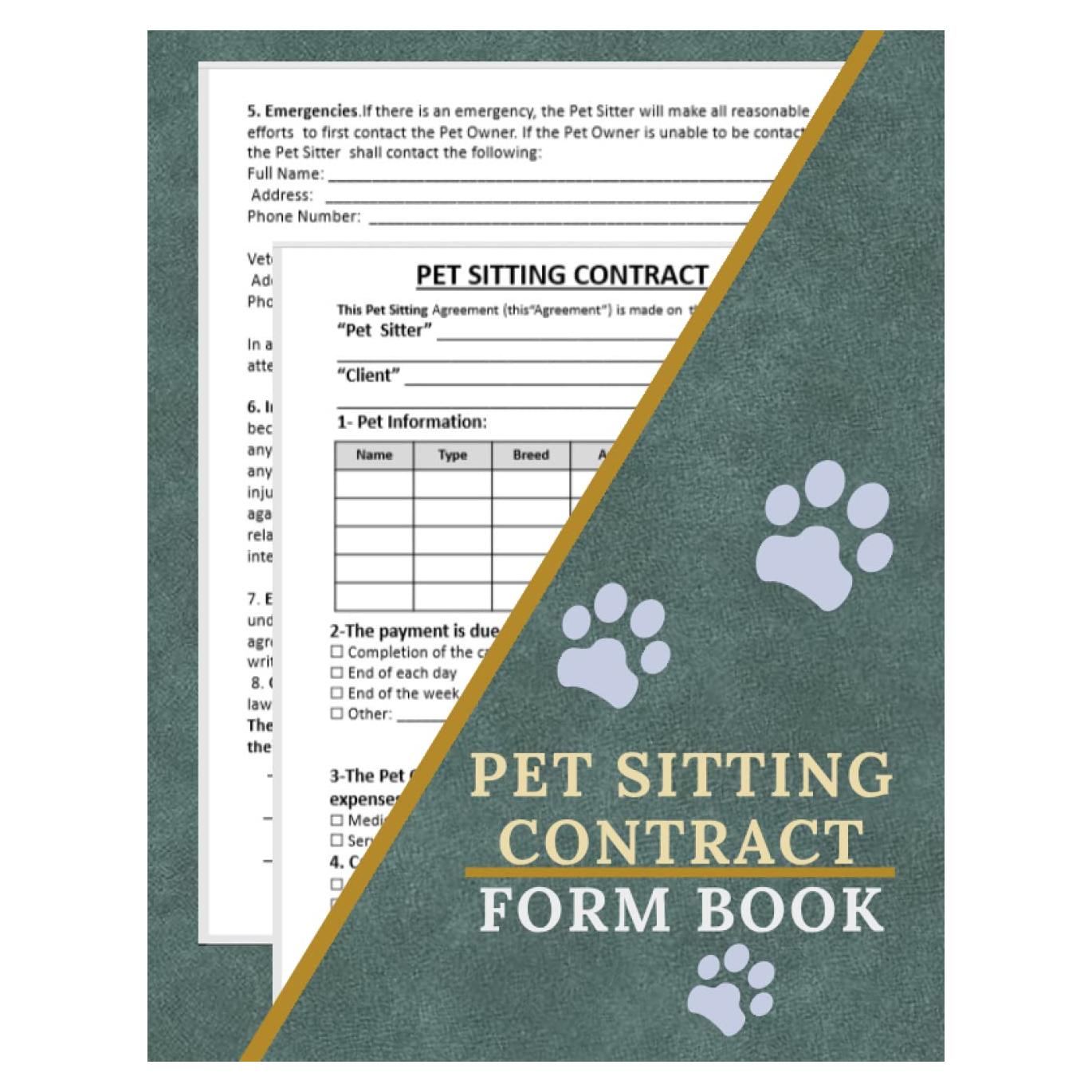 Libro de Contrato de Cuidado de Mascotas - 59 Acuerdos