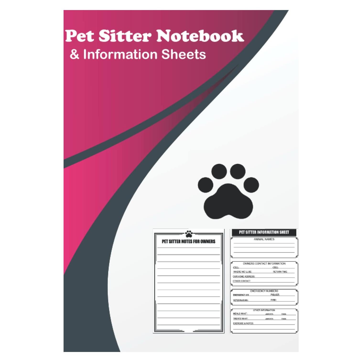 Cuaderno de Cuidados de Mascotas Tapa Blanda 121 Páginas